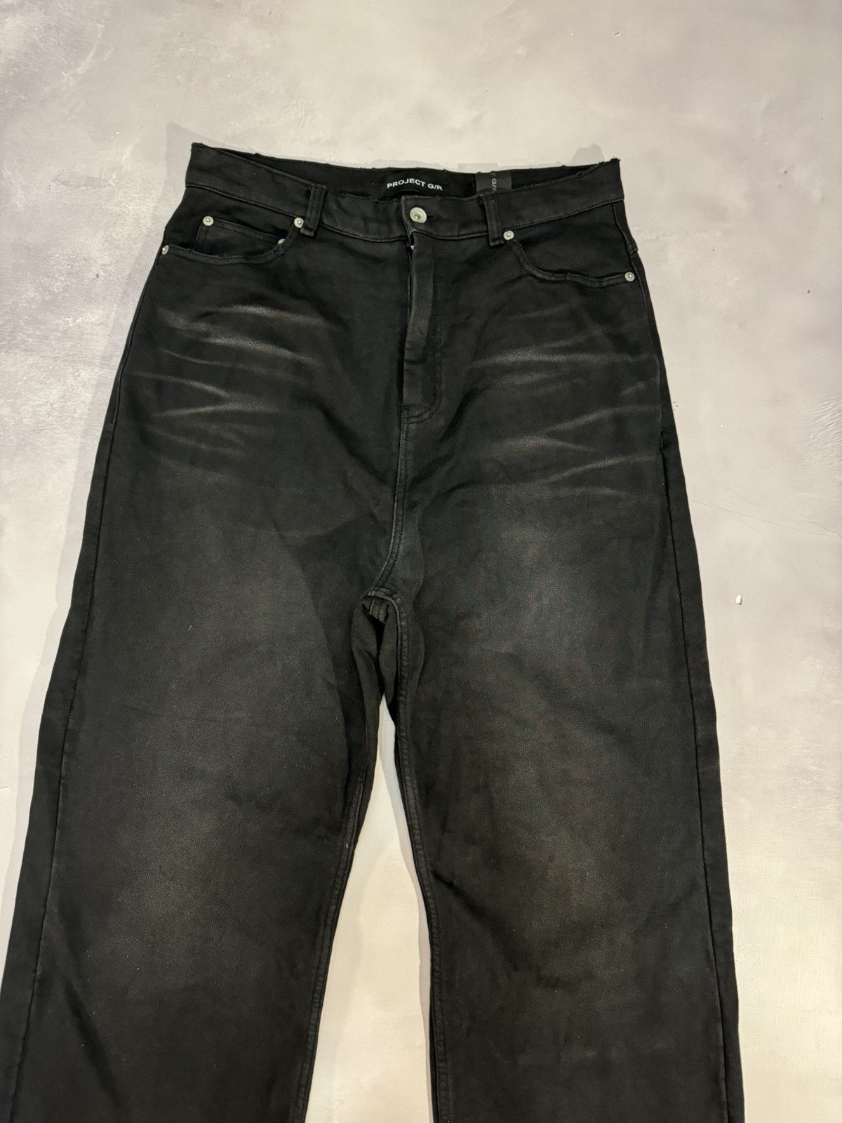 PROJECT G/R Project G/R Dirty Effect Baggy Sweatpants(Black/2) Size US 32 / EU 48 - 6 Thumbnail