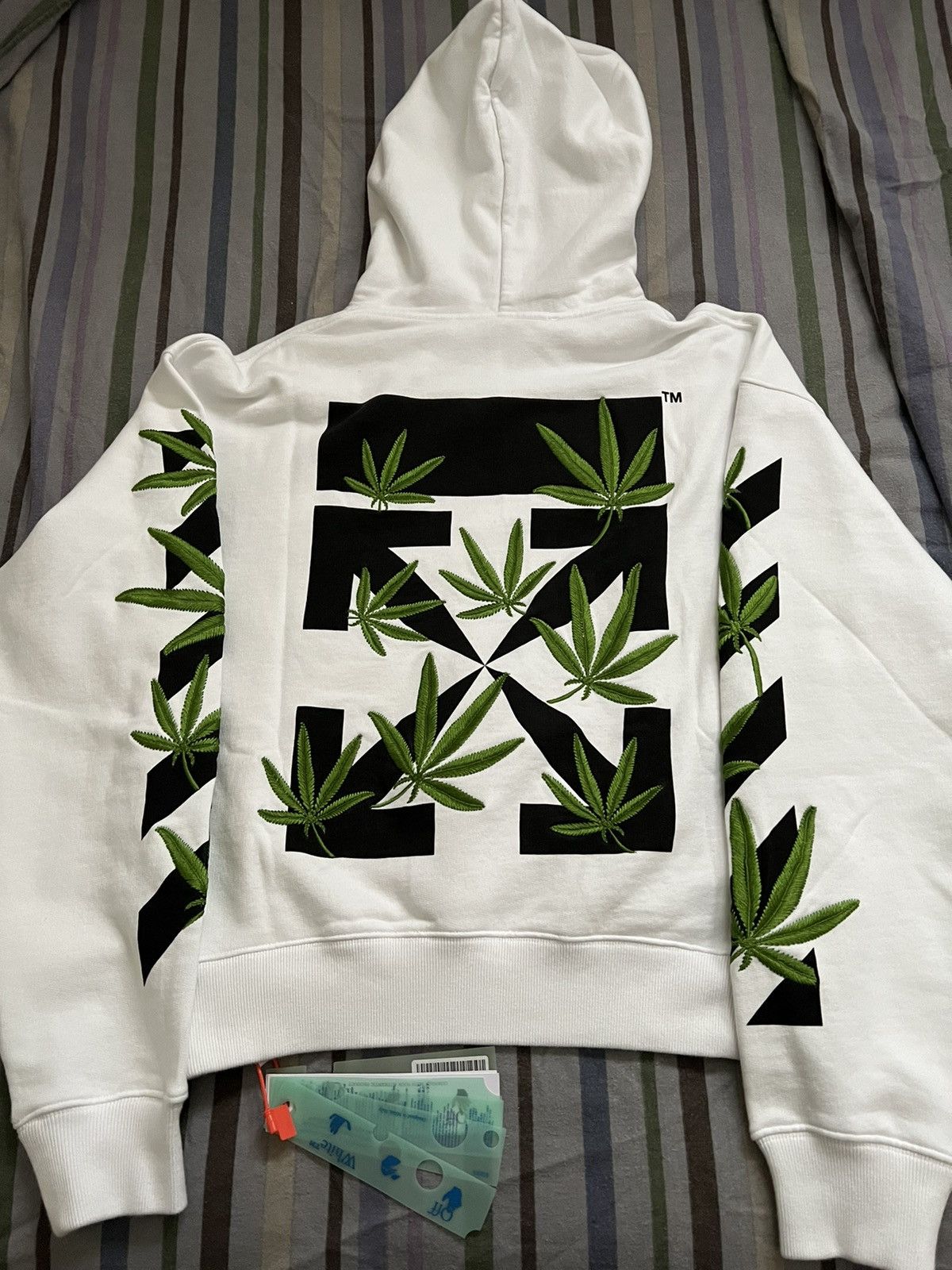 Off-White Off-White Weed Leaves Hoodie Size US S / EU 44-46 / 1 - 7 Thumbnail