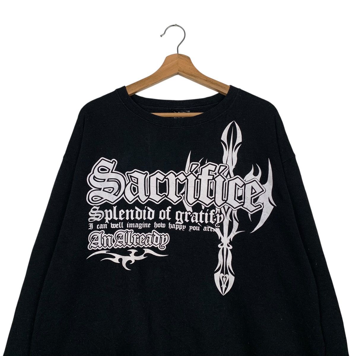 Japanese Brand Sacrifice Splendid Of Gratify Sweatshirt Size US L / EU 52-54 / 3 - 2 Thumbnail
