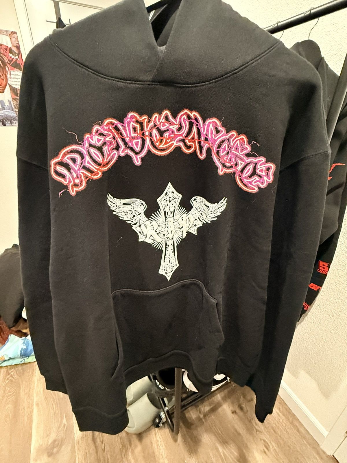 Revenge Revenge Skeleton Angel Hoodie Black XXL Size US XXL / EU 58 / 5 - 1 Thumbnail