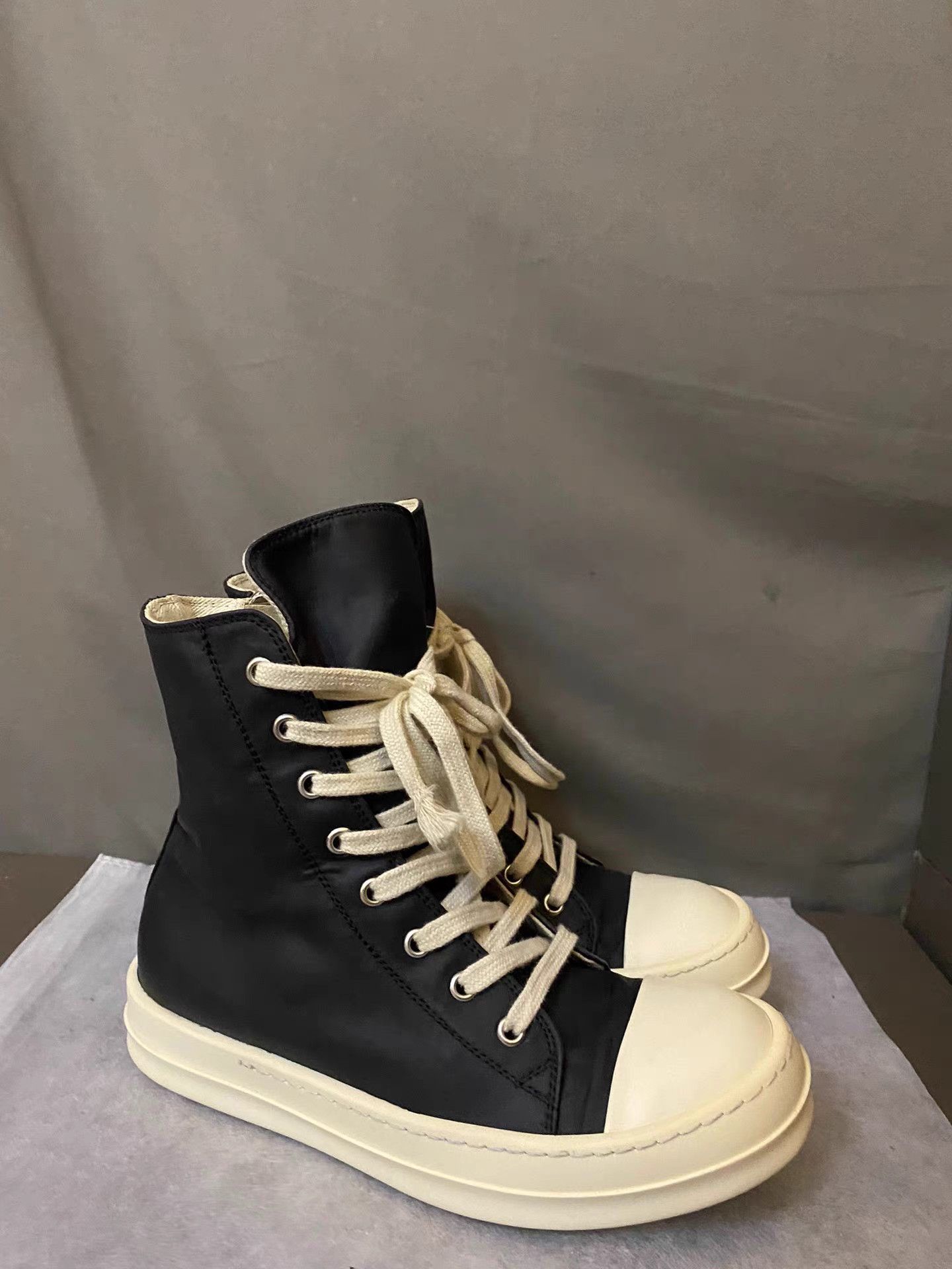 Rick Owens Rick Owens DRKSHDW Waxed Turbo Sneakers Size US 6 / IT 36 - 2 Thumbnail