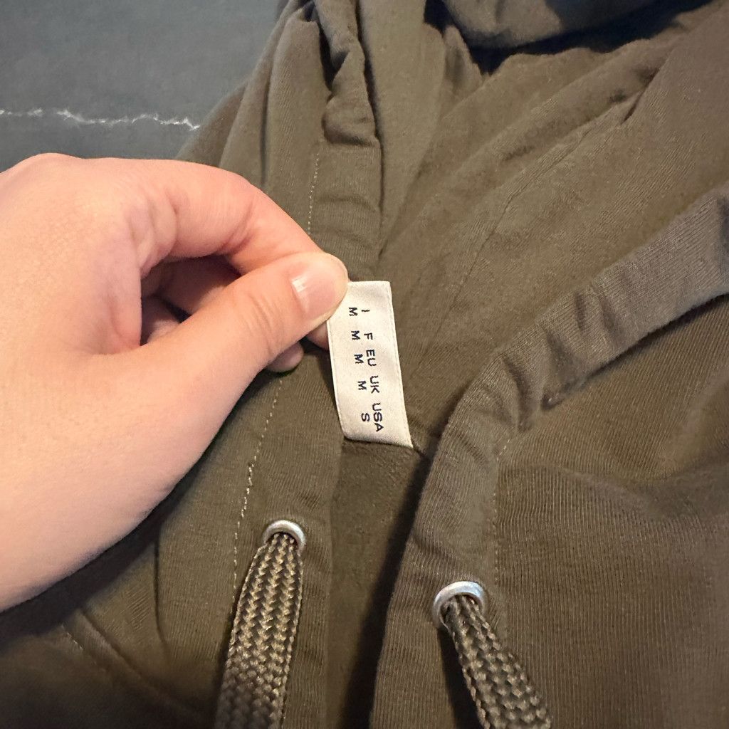Moschino MOSCHINO Men Khaki Tape Logo Pocket Zip Up Hoody Size US S / EU 44-46 / 1 - 11 Thumbnail