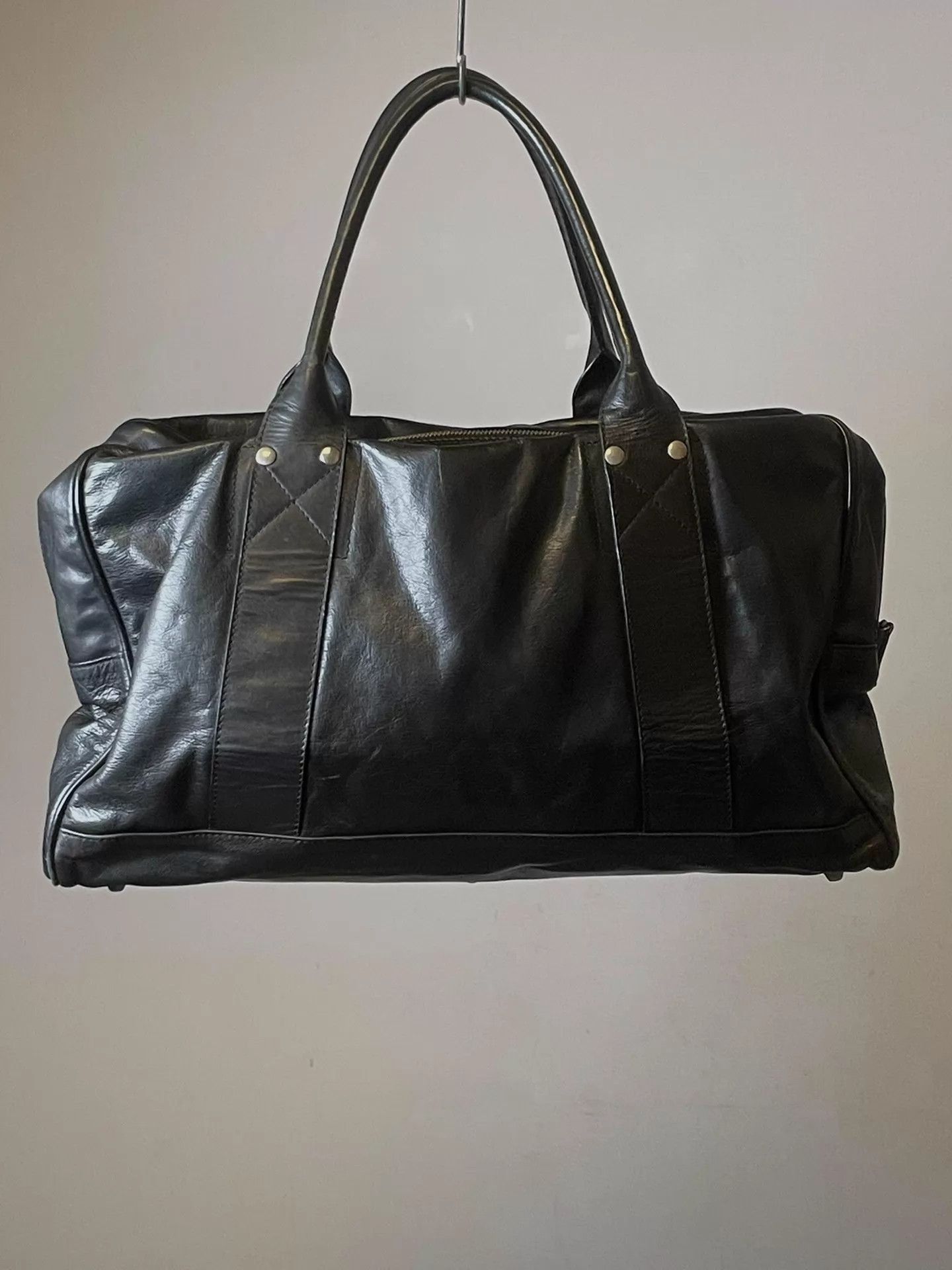 Ann Demeulemeester Black Leather Tote Bag Size ONE SIZE - 3 Thumbnail