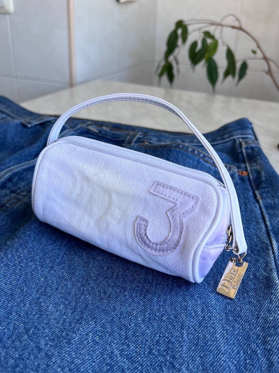 Christian Dior 3 small parfums bag cosmetic pouch