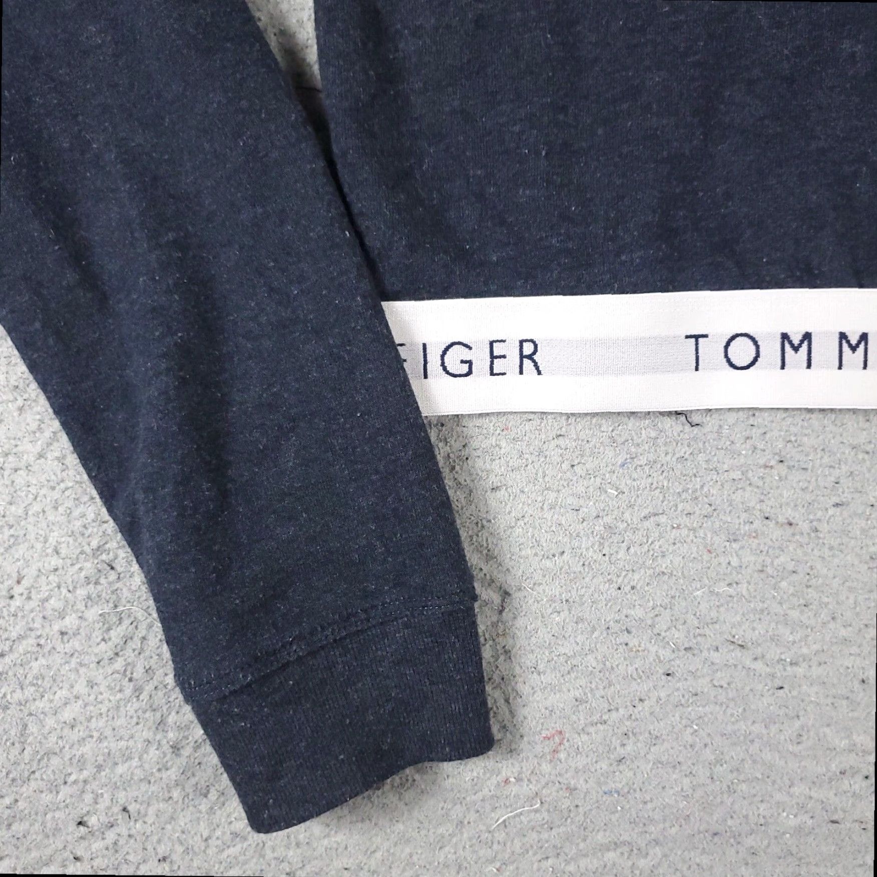 Tommy Hilfiger Tommy Hilfiger Womens Medium Blue Sweater Crop Top Pullover Hoodie Size M / US 6-8 / IT 42-44 - 3 Thumbnail