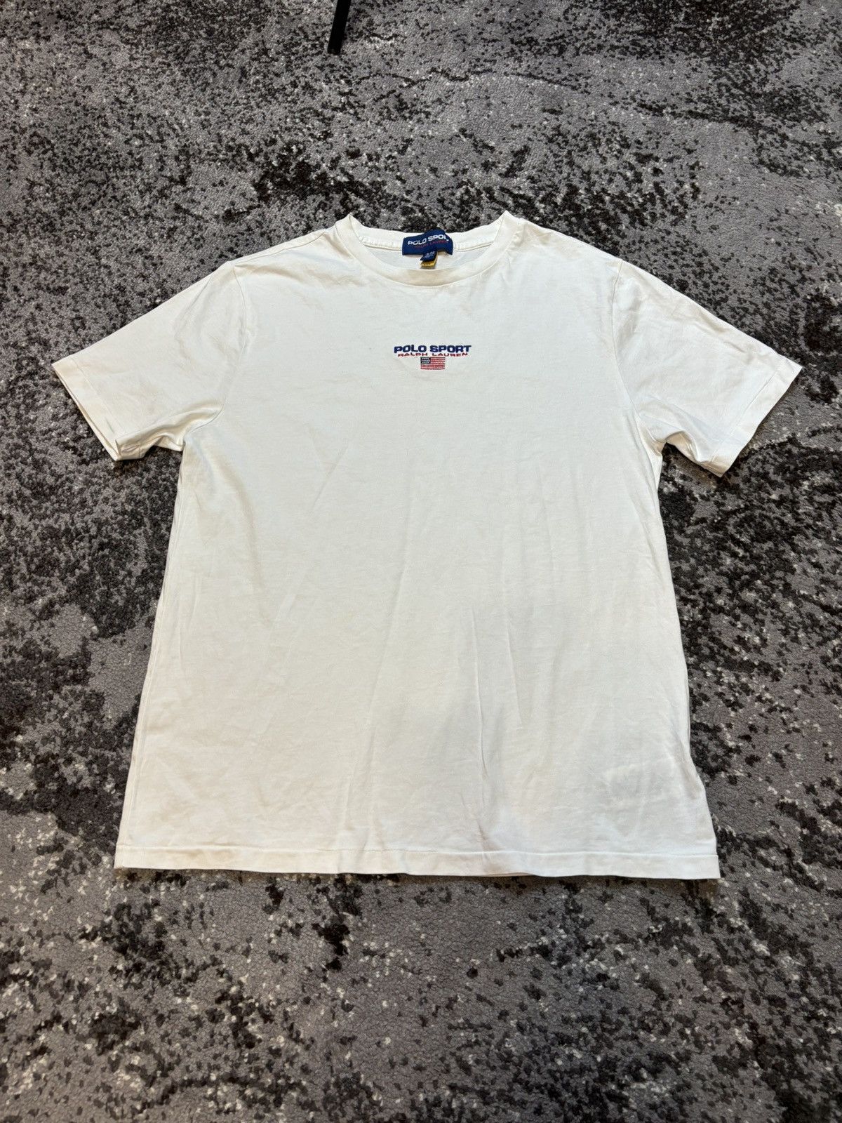 Polo Ralph Lauren × Vintage Polo Sport Ralph Lauren embroidered USA logo t-shirt Size M / US 6-8 / IT 42-44 - 1 Thumbnail