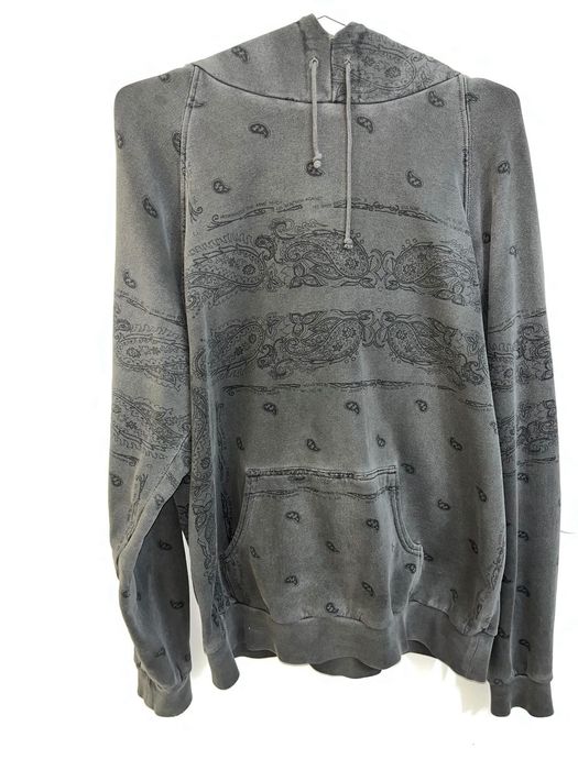 Raf Simons A W 2004 Waves Paisley Poem Hoodie Grailed