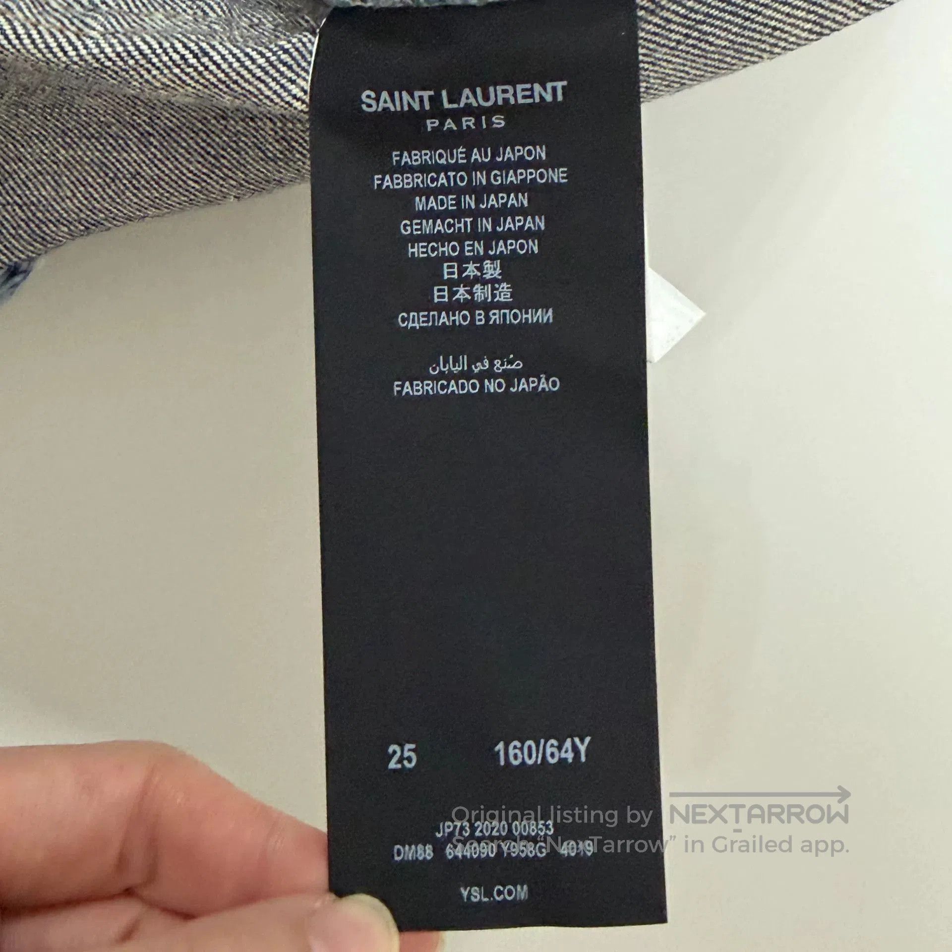 Saint Laurent Paris SAINT LAURENT Women's Denim Shorts. Size 25" / US 0 / IT 36 - 8 Thumbnail