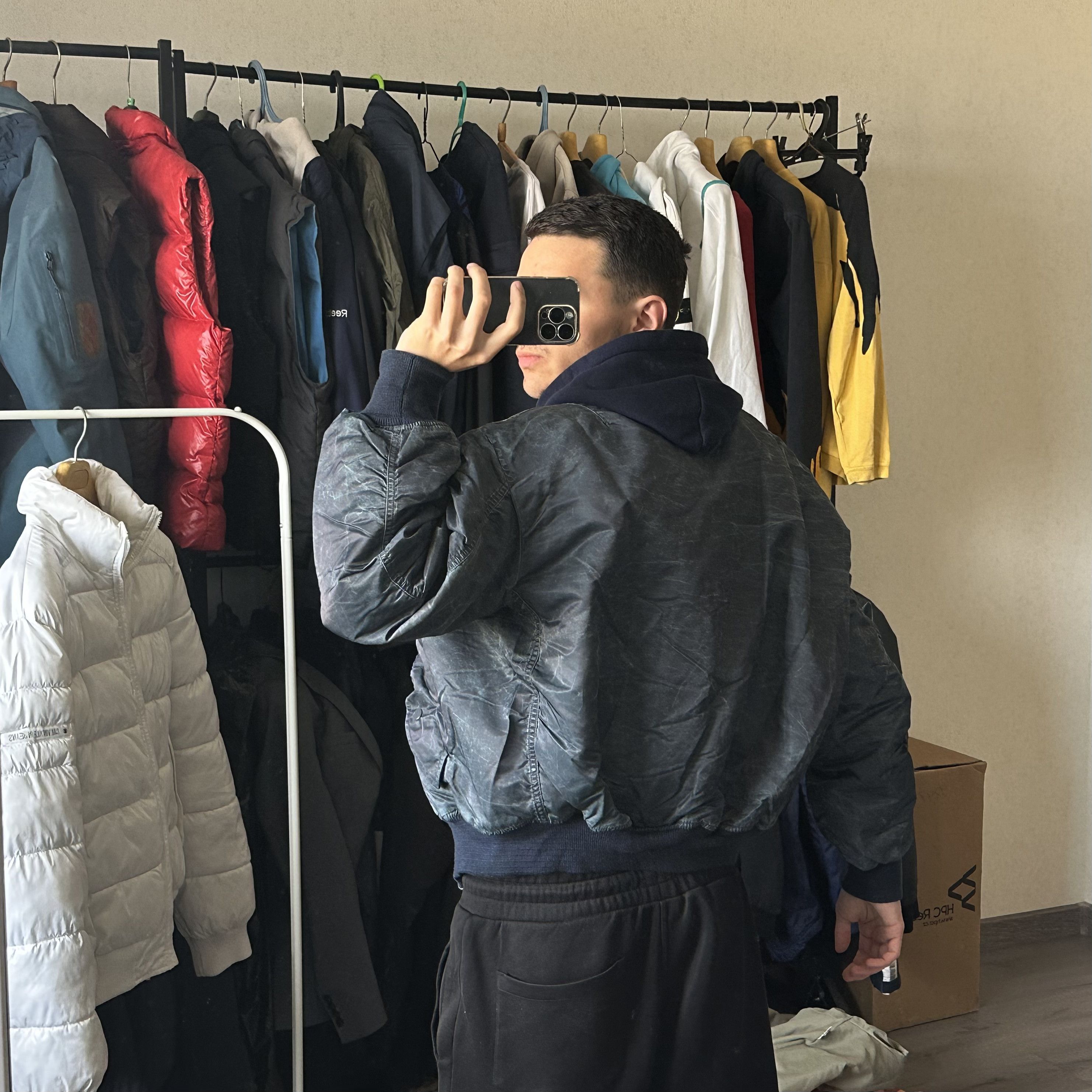 Japanese Brand × Vintage Garment Dyed Nylon Avant Garde Bomber Jacket Vintage y2k Size US L / EU 52-54 / 3 - 2 Thumbnail