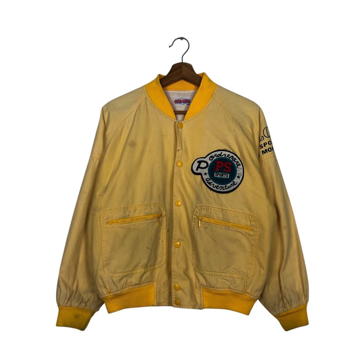Japanese Brand 📌Sing Guts Bomber Jacket Spell Out Big Logo Issey Miyake Size US M / EU 48-50 / 2 - 2 Thumbnail