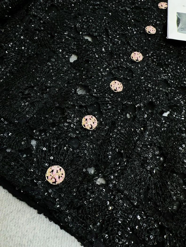 Chanel Chanel 24S Black Lace Embroidered Jacket Size M / US 6-8 / IT 42-44 - 5 Thumbnail