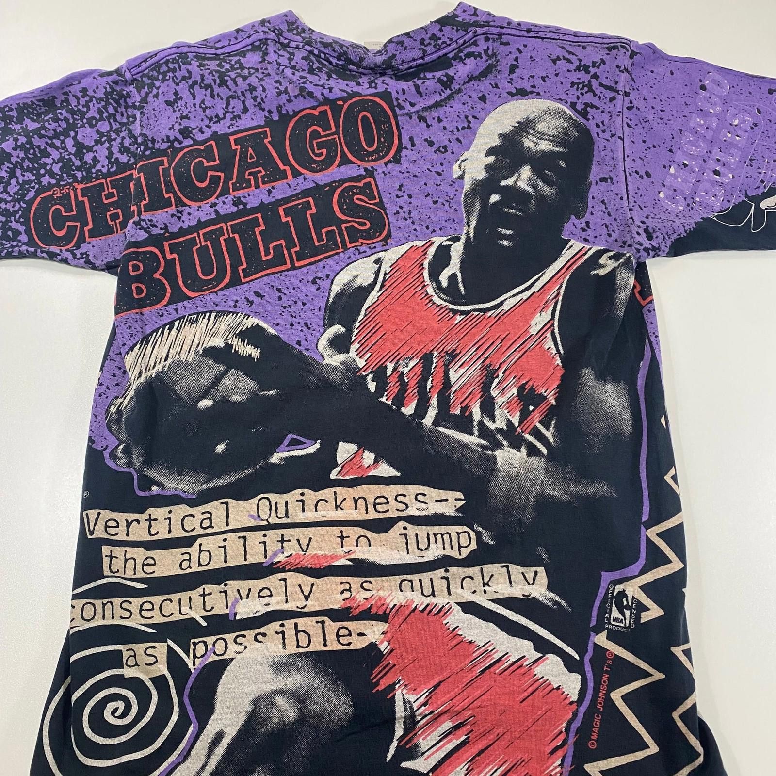 Other 90s Michael Jordan Chicago Bulls Magic Johnson AOP T-Shirt Size ONE SIZE - 8 Thumbnail