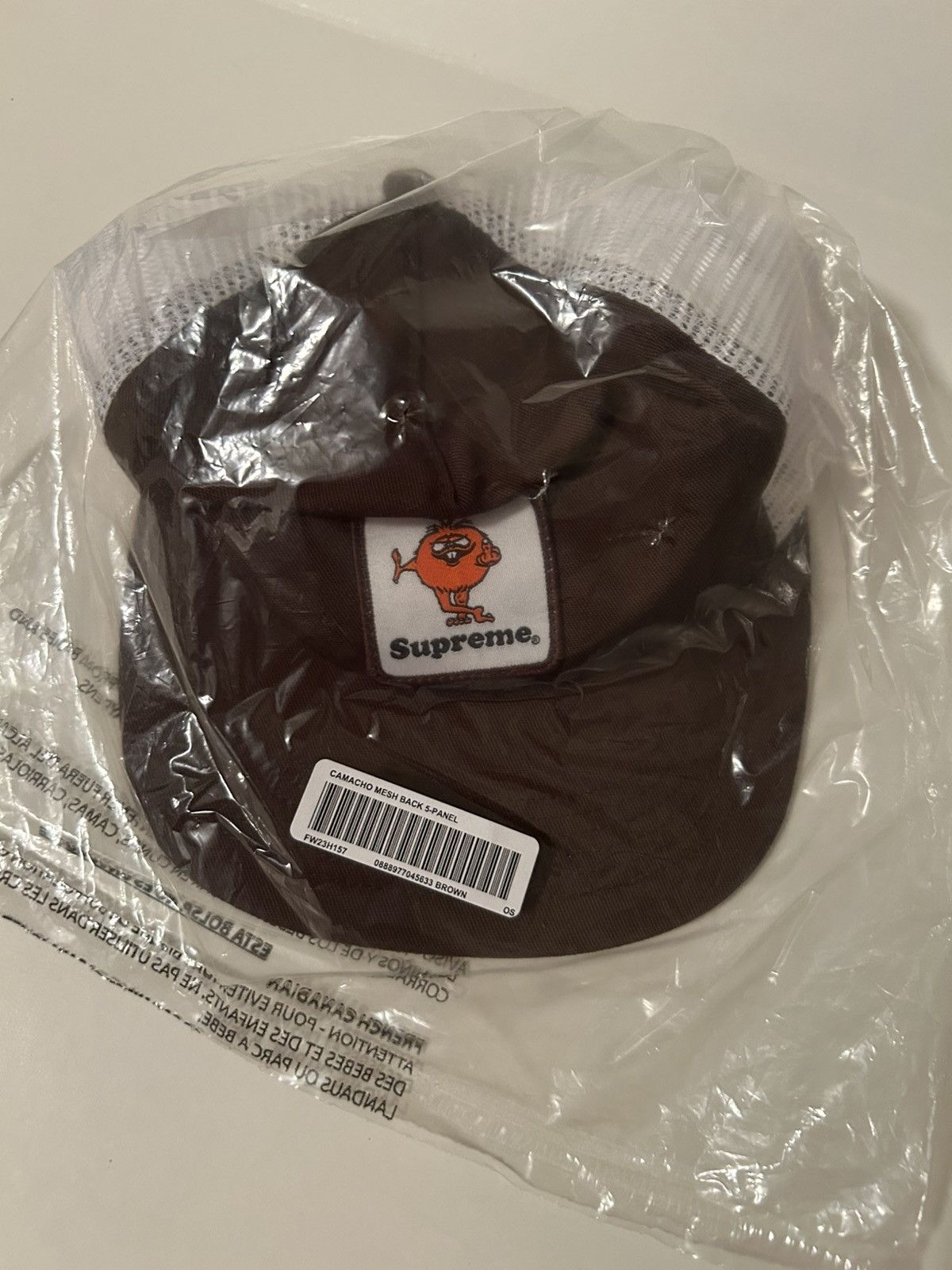 Supreme SS22 Supreme Silk Mesh Back 5-Panel Brown | Grailed