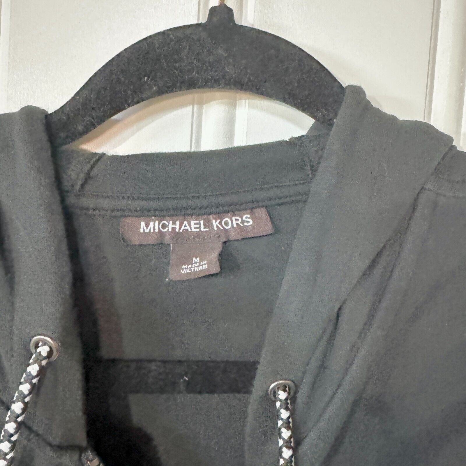 Michael Kors Michael Kors Sweater Size M Full Zip Up Black Hooded Pocket Size US M / EU 48-50 / 2 - 2 Thumbnail