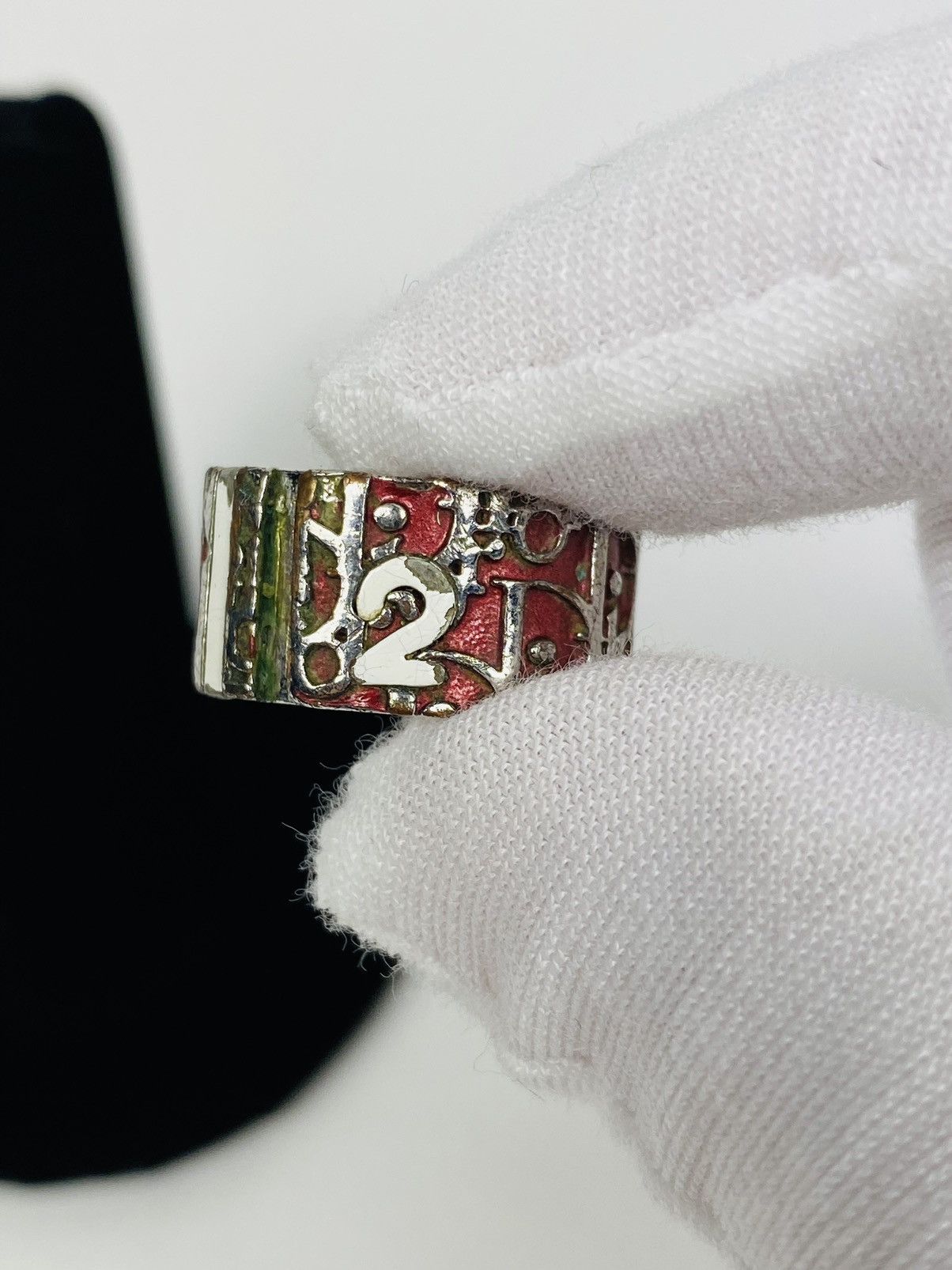 Dior Dior Red Trotter 2 ring size 5 Size ONE SIZE - 3 Thumbnail