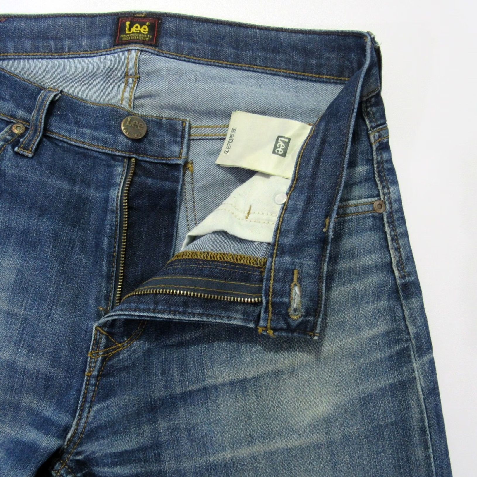 Lee Lee Vtg Rider Men’s Stretch Slim Fit Straight Leg Jeans W31 L32 REF (Y14718) Size US 31 - 7 Thumbnail