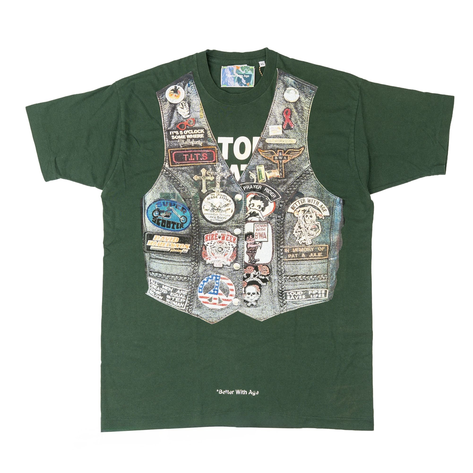 Better With Age Roadie Logo Short Sleeve Tee Shirt Green Multi Size US XL / EU 56 / 4 - 1 Thumbnail