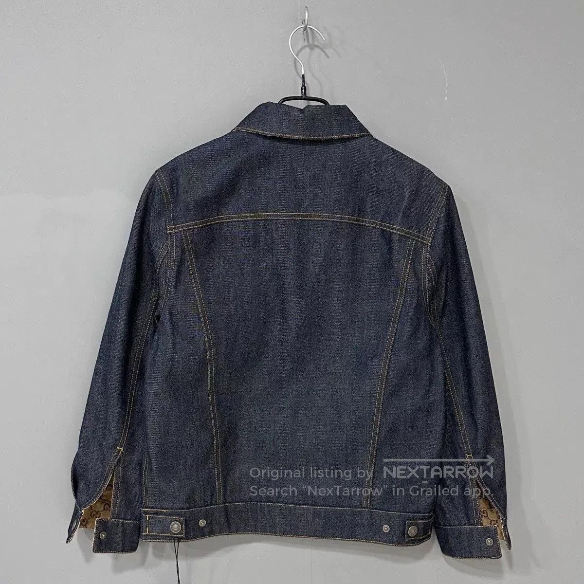 Gucci gucci monogram reversible denim jacket size 44. Size US M / EU 48-50 / 2 - 6 Thumbnail