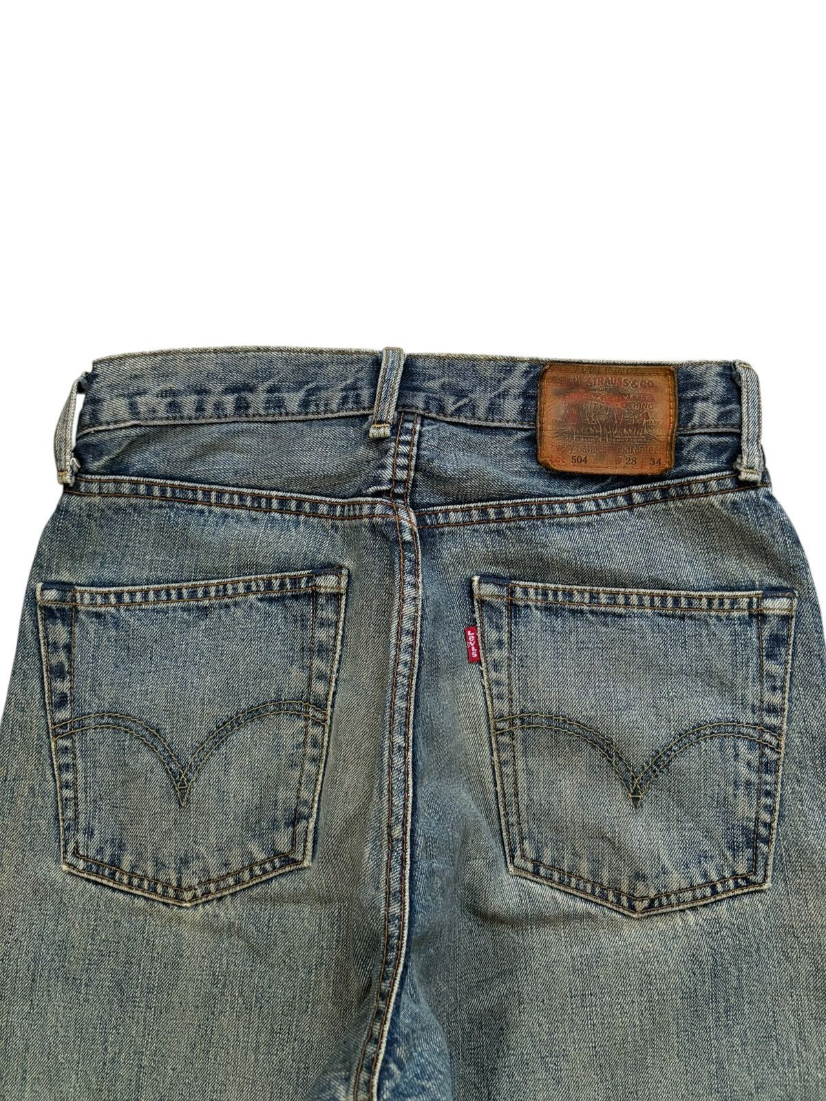 Levi's Vintage 90s Levis 504 Mud Wash Distressed Baggy Jeans Size US 28 / EU 44 - 8 Thumbnail