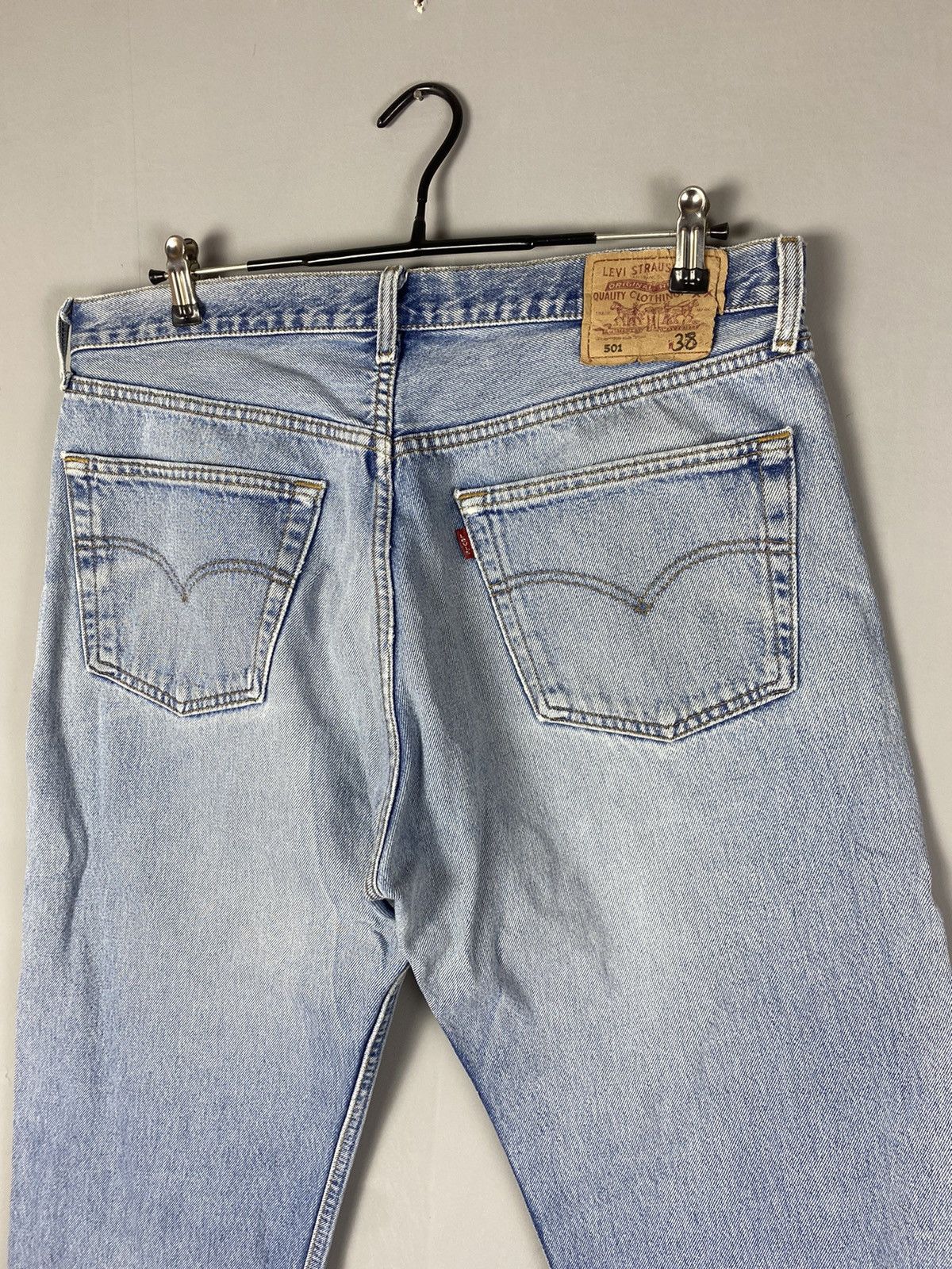 Levi's × Vintage Vintage 90s LEVIS 501 denim jeans Size US 38 / EU 54 - 2 Thumbnail