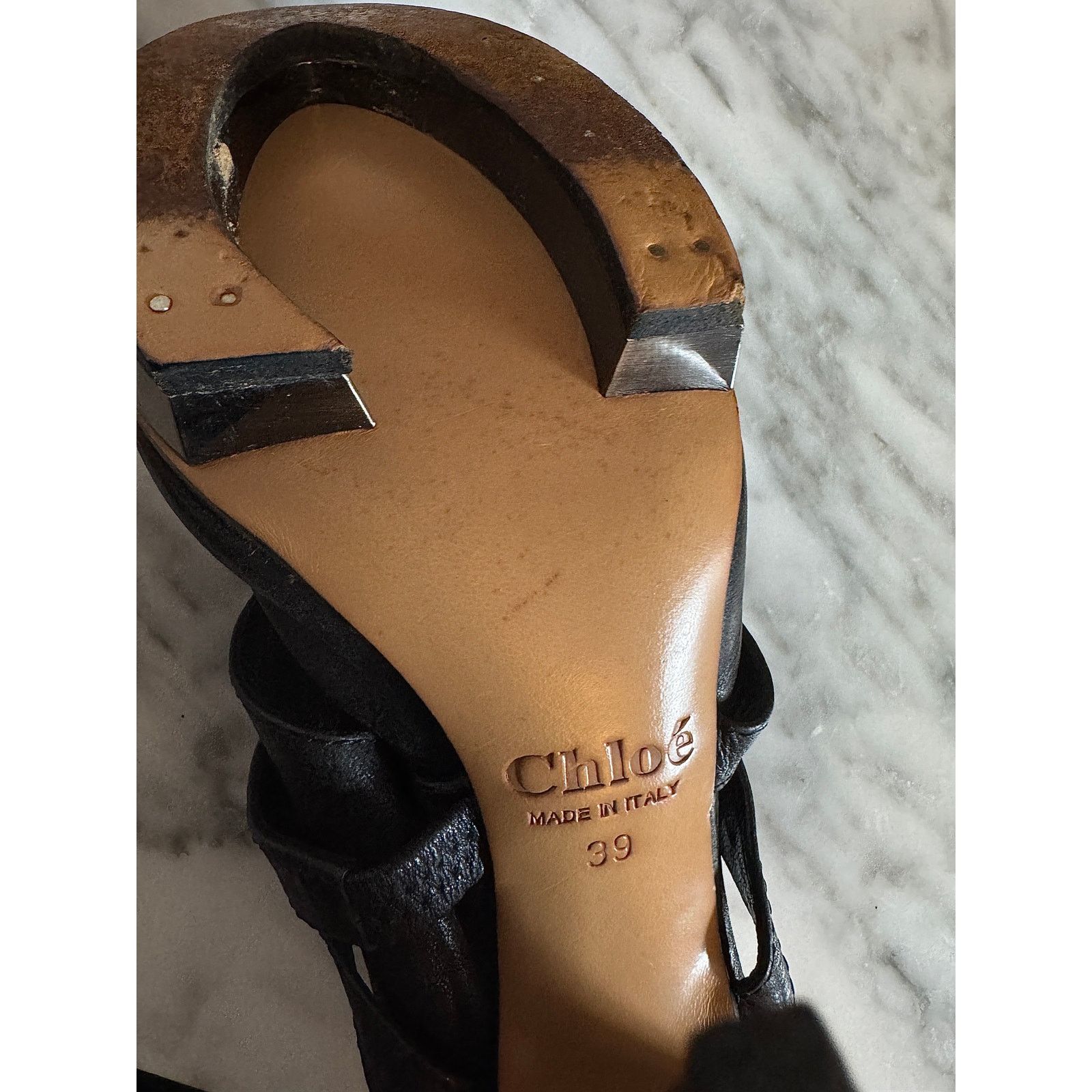 Chloe Chloé Leather Heels Size US 8 / IT 38 - 3 Thumbnail