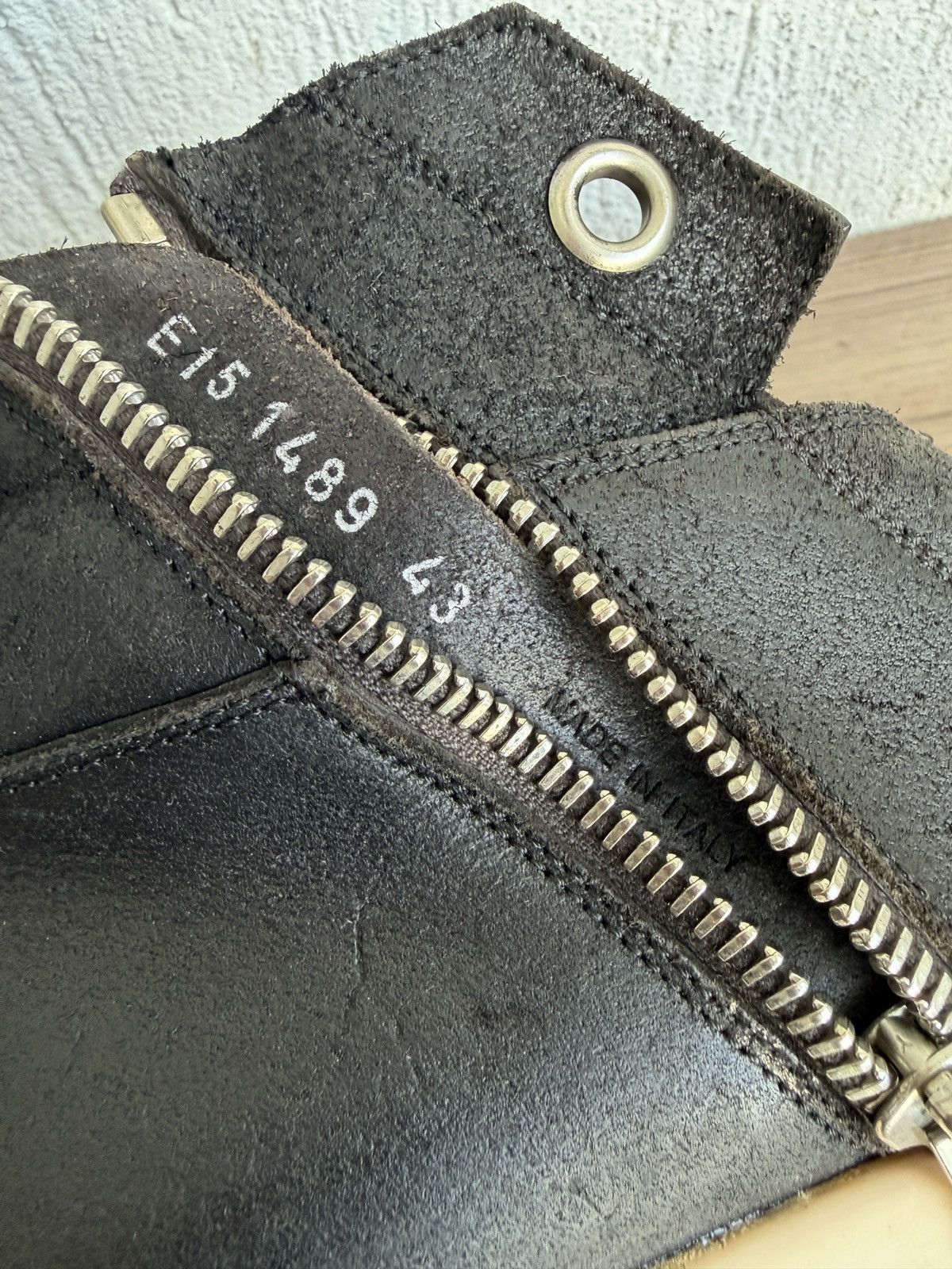 Rick Owens E15🕷️ Blistered leather island dunks Size US 10.5 / EU 43-44 - 16 Thumbnail