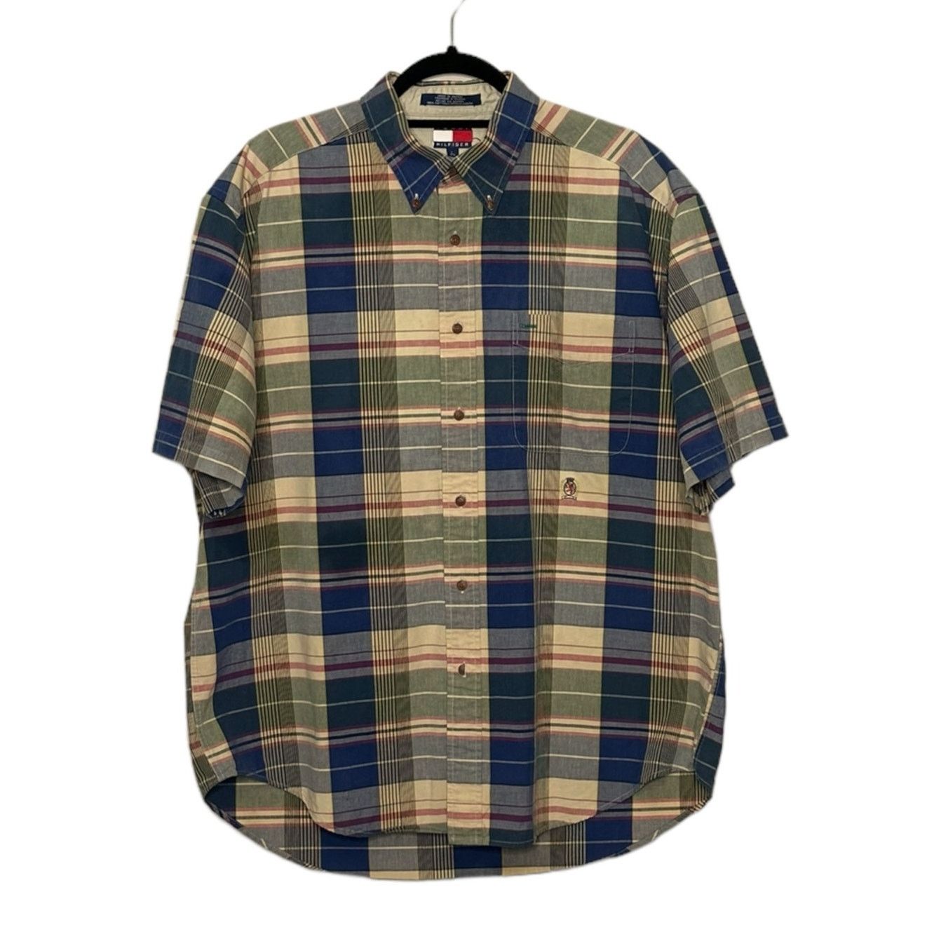 Tommy Hilfiger Tommy Hilfiger plaid short sleeves button men shirts size L Size US L / EU 52-54 / 3 - 1 Thumbnail