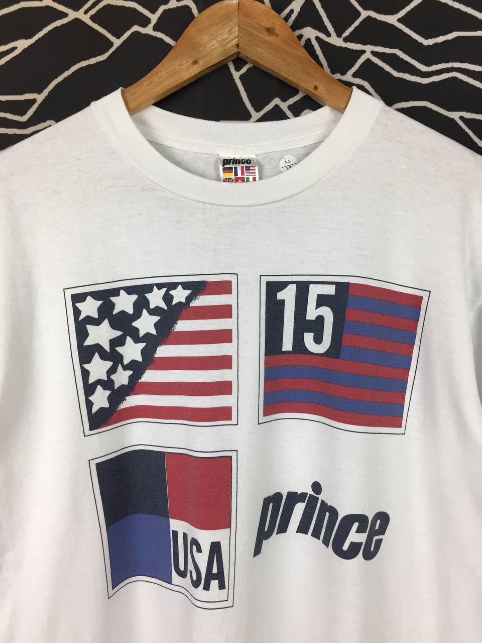 Prince Vtg 90s Prince Performance Apparel USA Single Stitch Tee Size US L / EU 52-54 / 3 - 3 Thumbnail