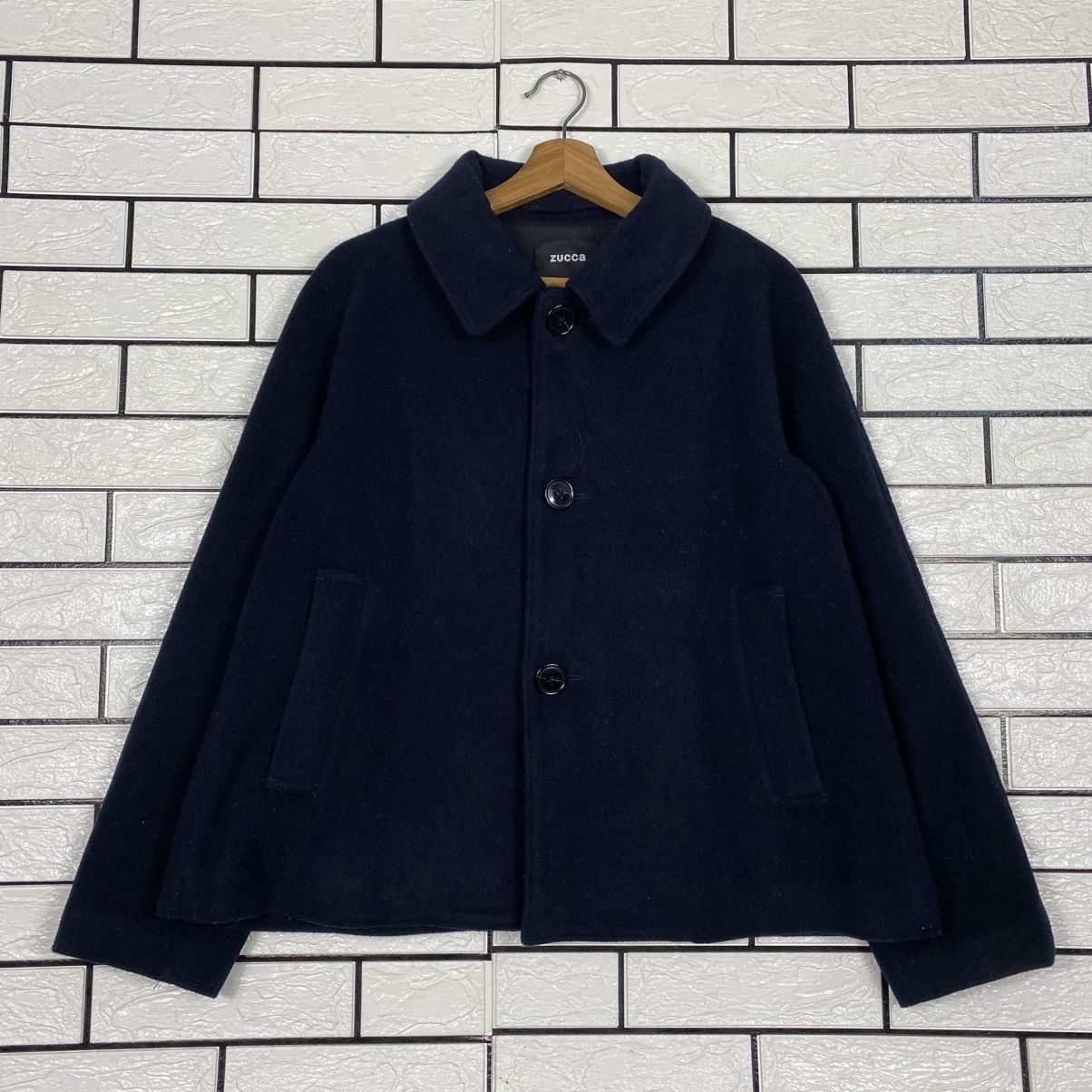 Issey Miyake Avant Garde Wool Button Jacket Runway Zucca Japan Size US L / EU 52-54 / 3 - 2 Thumbnail