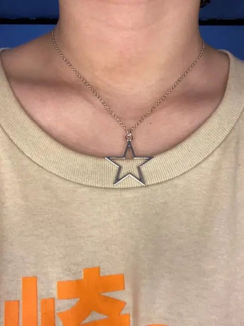 Heaven by Marc Jacobs × Jewelry Silver Hollow Star Pendant Necklace Size ONE SIZE - 3 Thumbnail