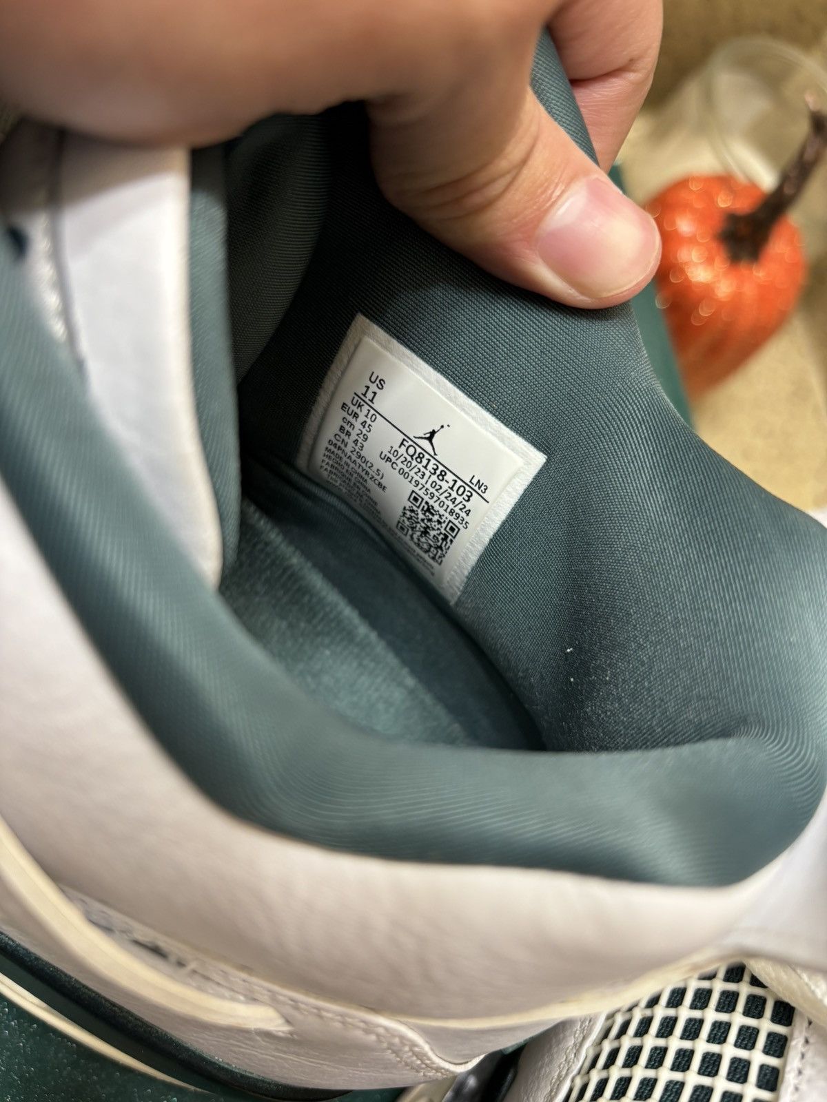 Jordan Brand Jordan 4 retro oxidized green Size US 11 / EU 44 - 12 Thumbnail