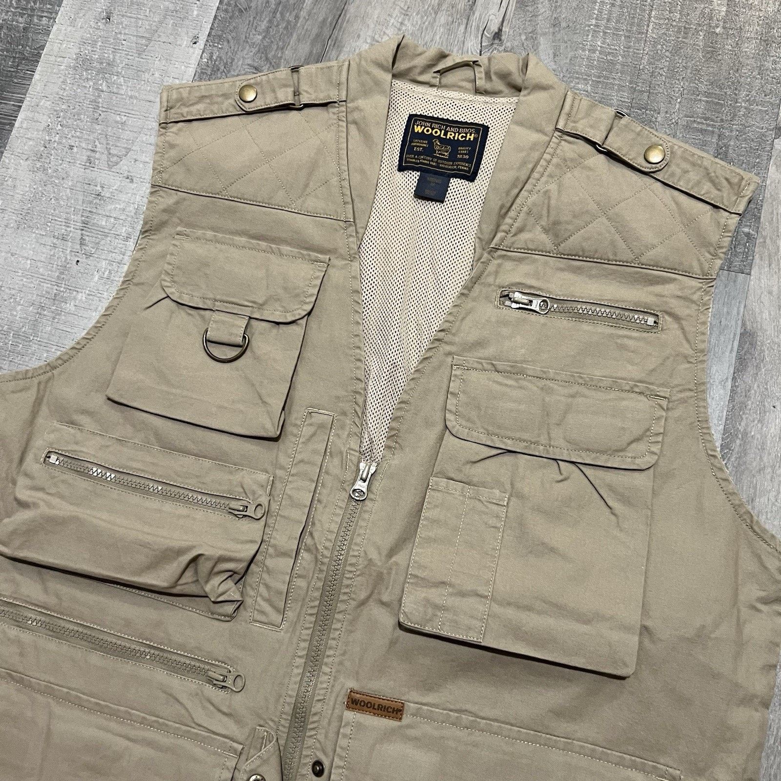 Vintage Woolrich John Rich & Bros Multi Pocket Utility Hunting Vest Size US M / EU 48-50 / 2 - 3 Thumbnail