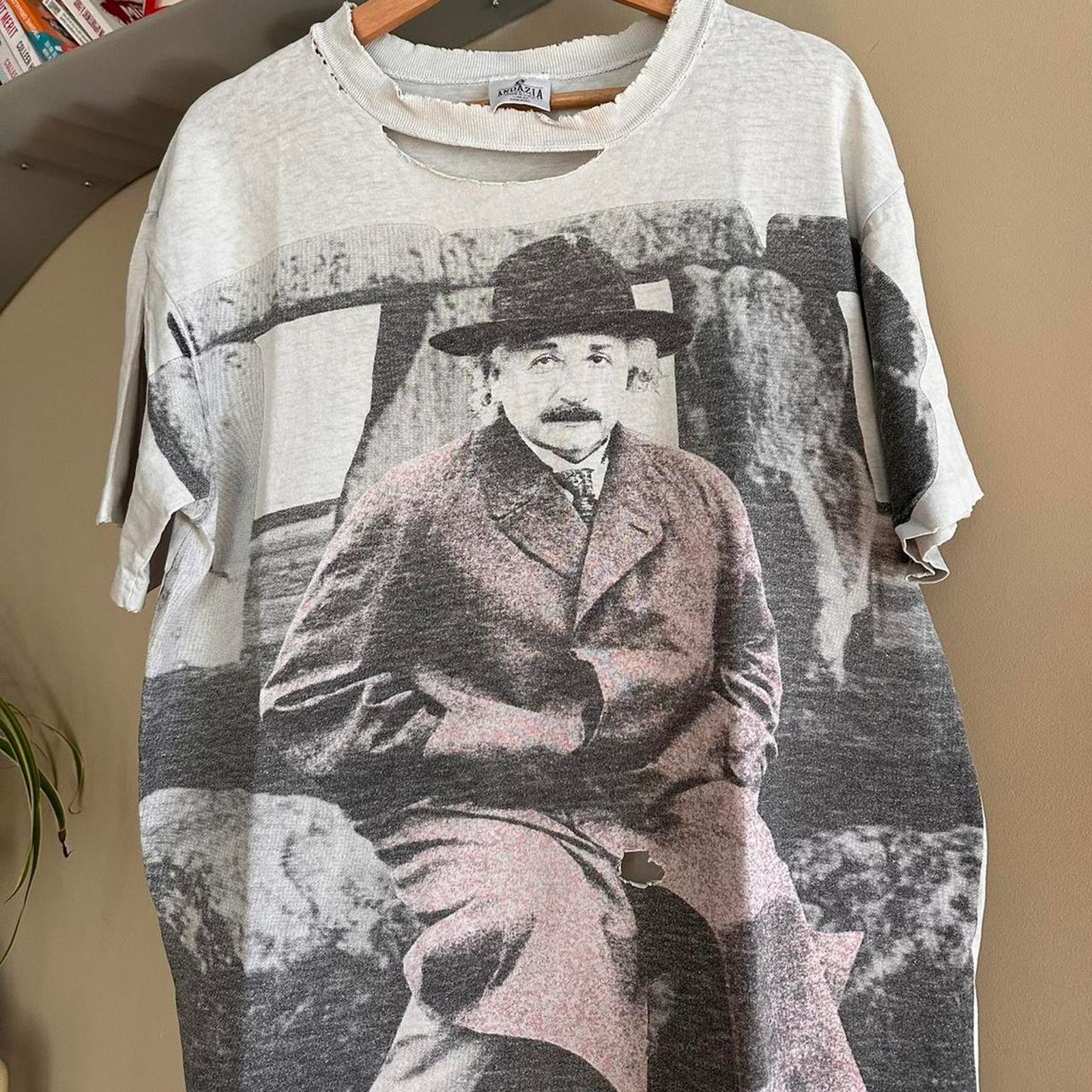 Vintage Vintage Albert Einstein AOP Shirt Size US L / EU 52-54 / 3 - 2 Thumbnail