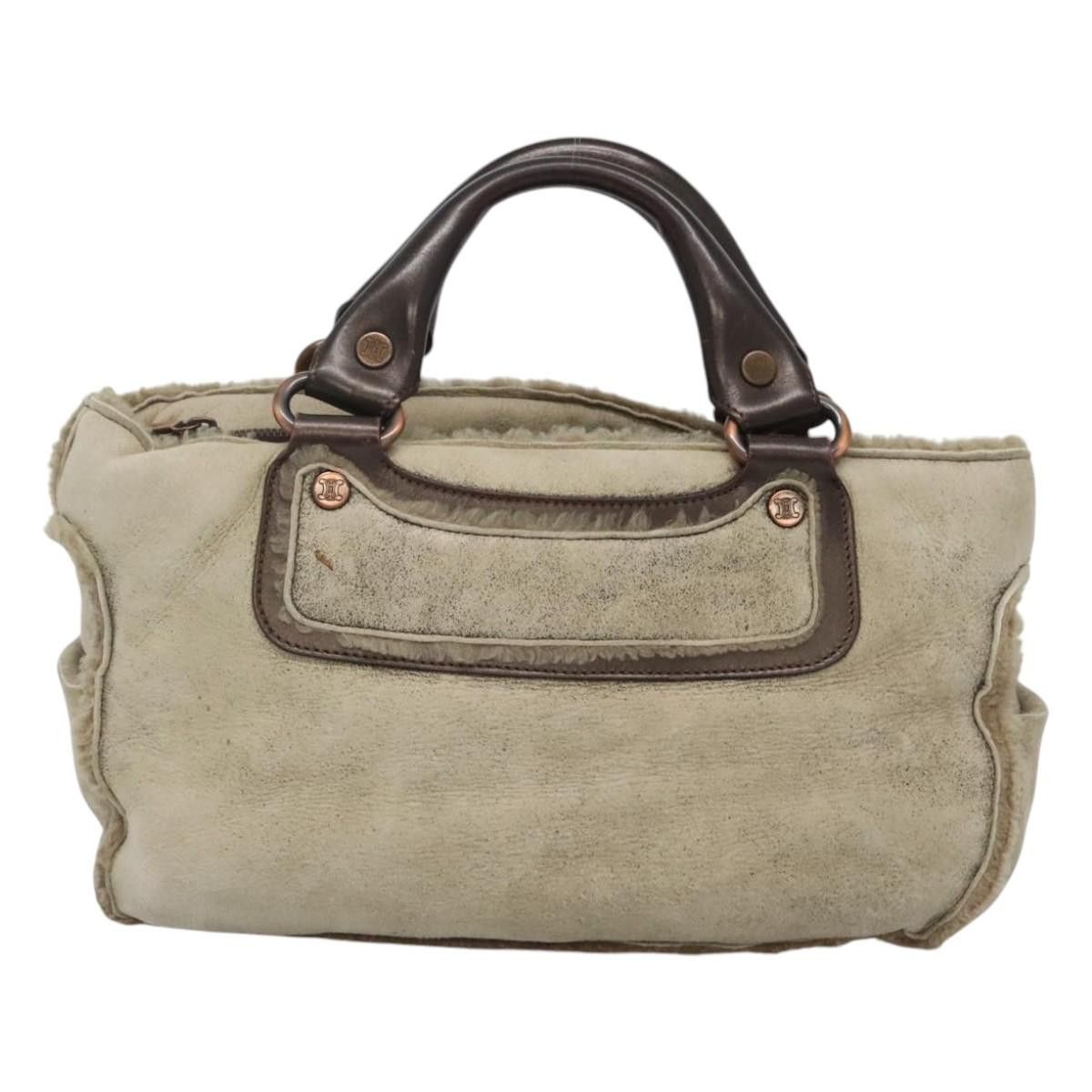 Celine CELINE Boogie Bag Hand Bag Mouton Beige Size ONE SIZE - 2 Thumbnail