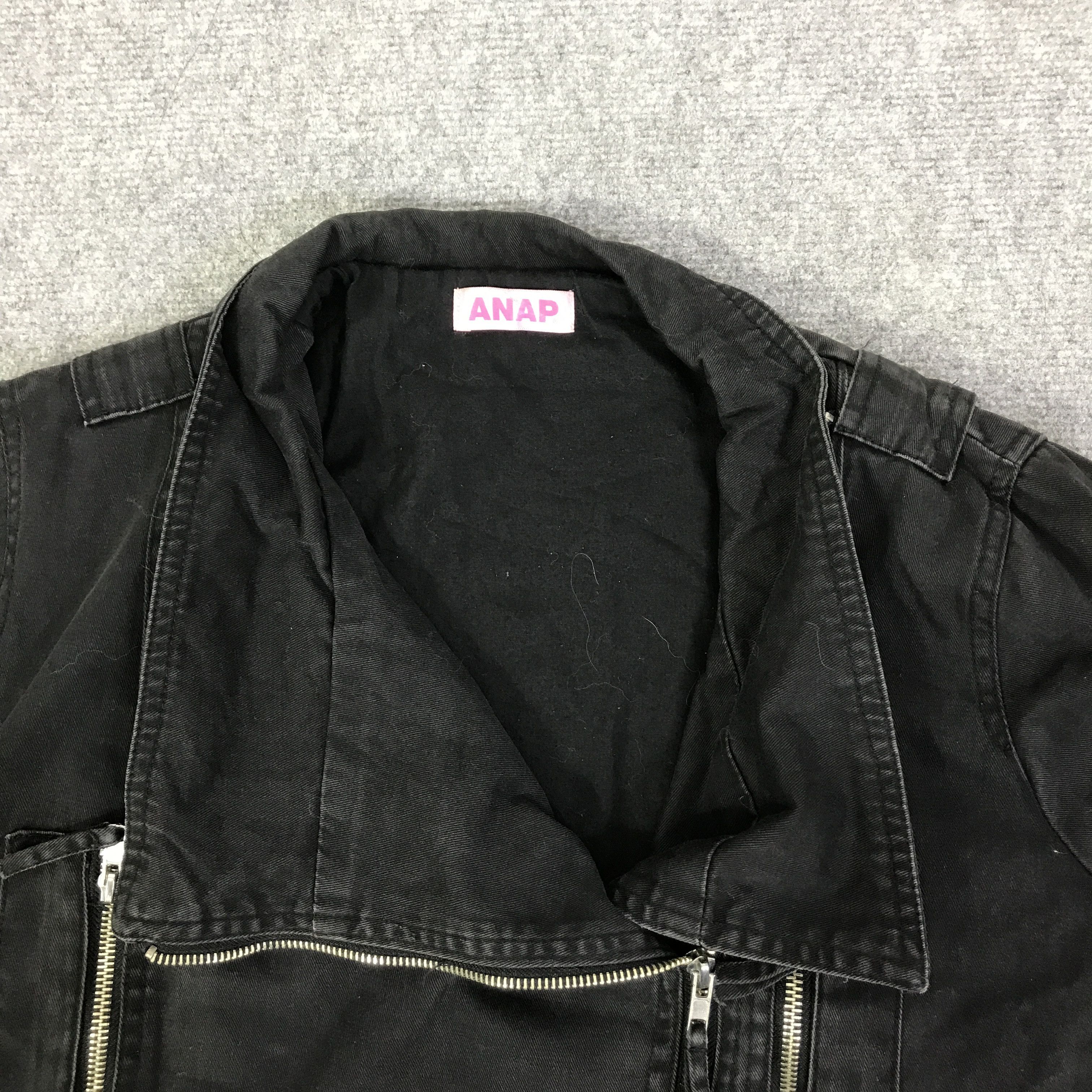 Japanese Brand ANAP BLACK PUNK JACKET K95B7 Size US M / EU 48-50 / 2 - 8 Thumbnail