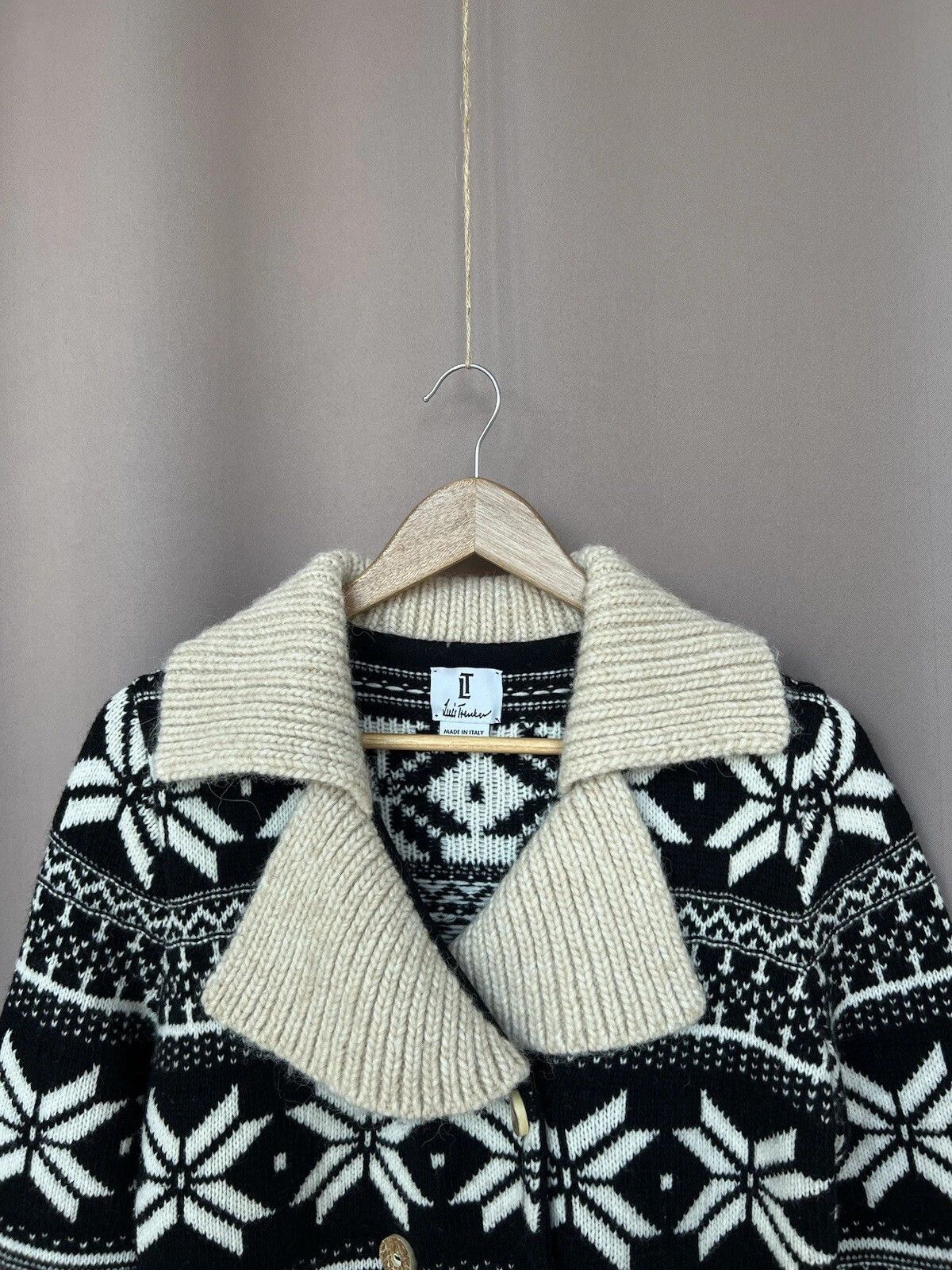 Other Luis Trenker Knit Snow Print Wool Cardigan Womens Size M Size M / US 6-8 / IT 42-44 - 2 Thumbnail
