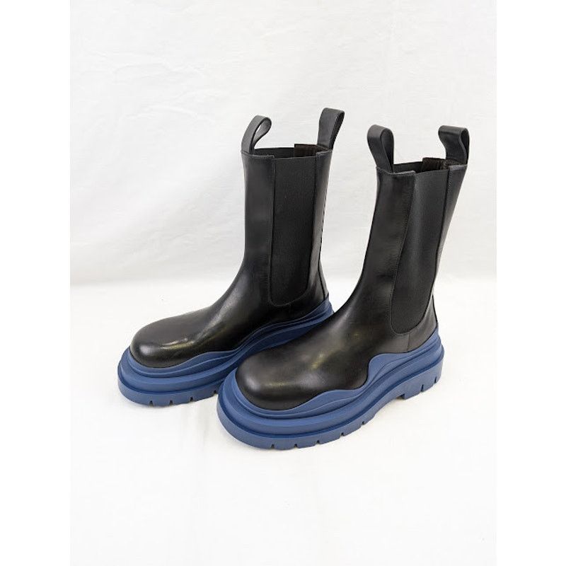 Bottega Veneta o1rshd1 Tire Boots in Black Size US 11 / EU 44 - 18 Thumbnail