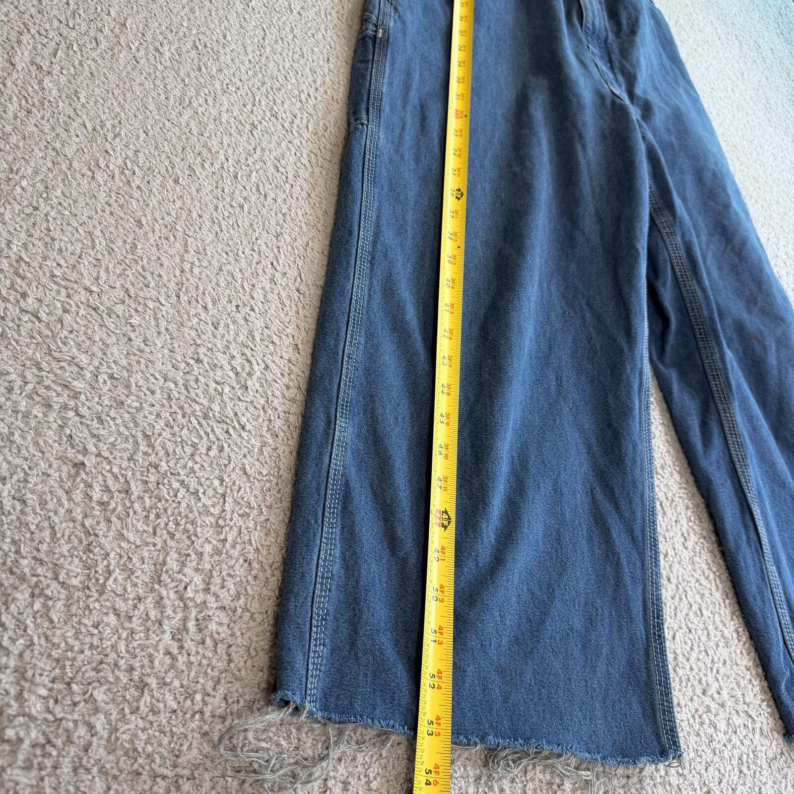 Carhartt Vintage Y2K Carhartt Denim Overalls Wide Leg Carpenter 38x30 Size US 38 / EU 54 - 6 Thumbnail
