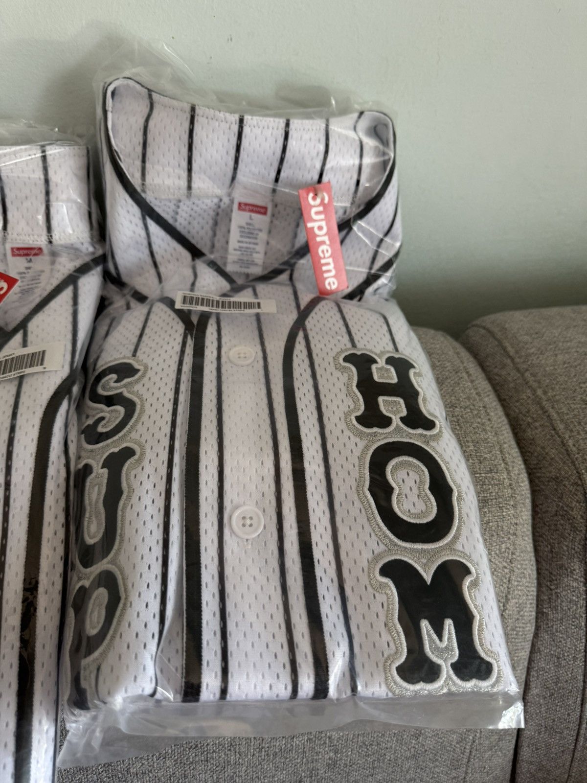 トップス SUPREME HOMERUN Baseball Jersey Stripe L Supreme Homerun Baseball Jersey (SS25) - $148