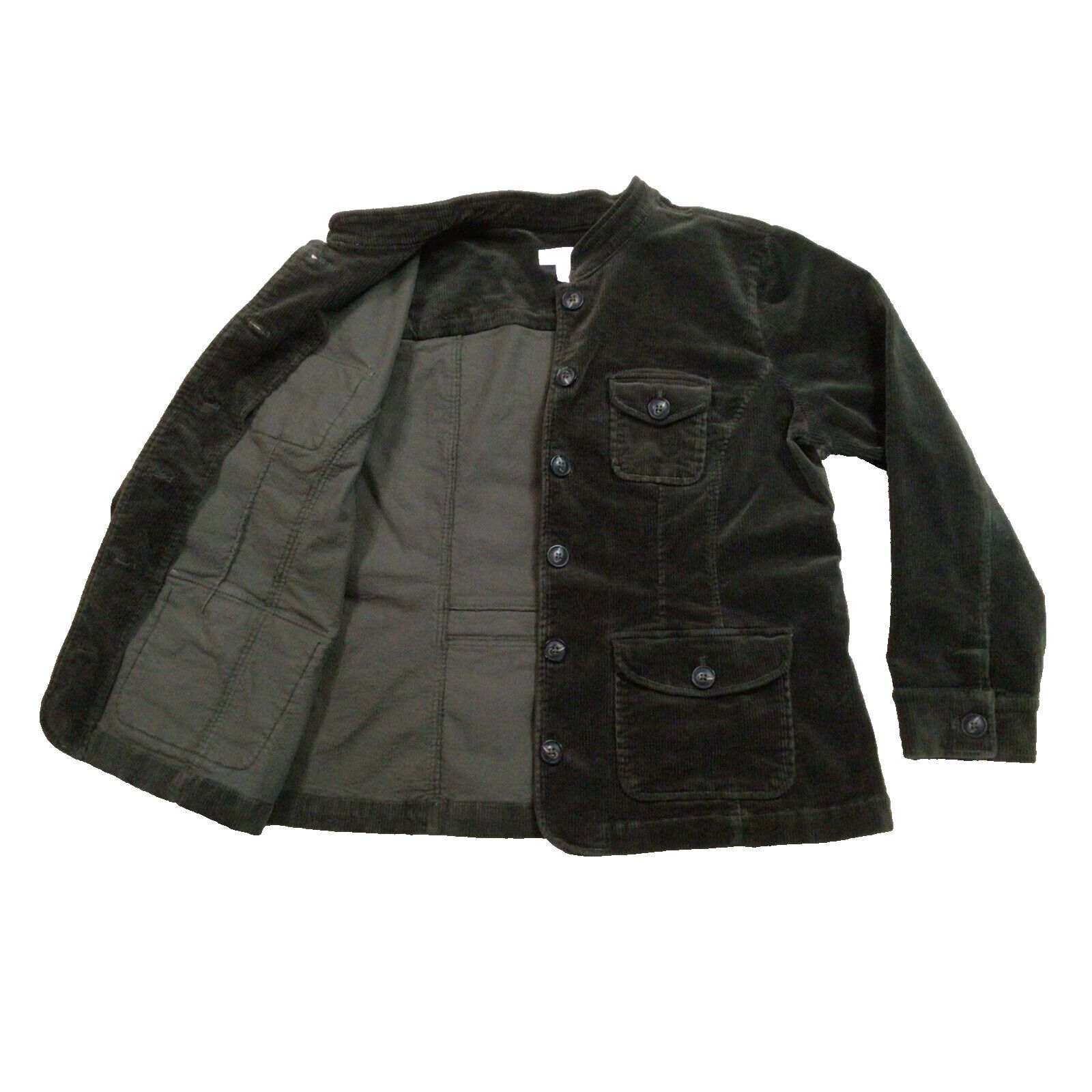 The Unbranded Brand Christopher Banks Green Corduroy XL Button Up Jacket Shirt Size XL / US 12-14 / IT 48-50 - 4 Thumbnail
