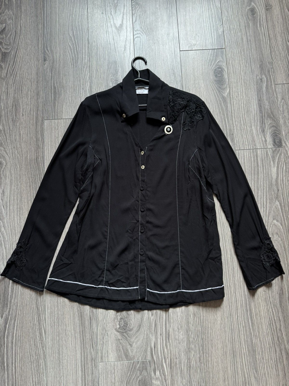 Elisa Cavaletti Elisa Cavaletti Black button-up shirt Size L / US 10 / IT 46 - 2 Thumbnail