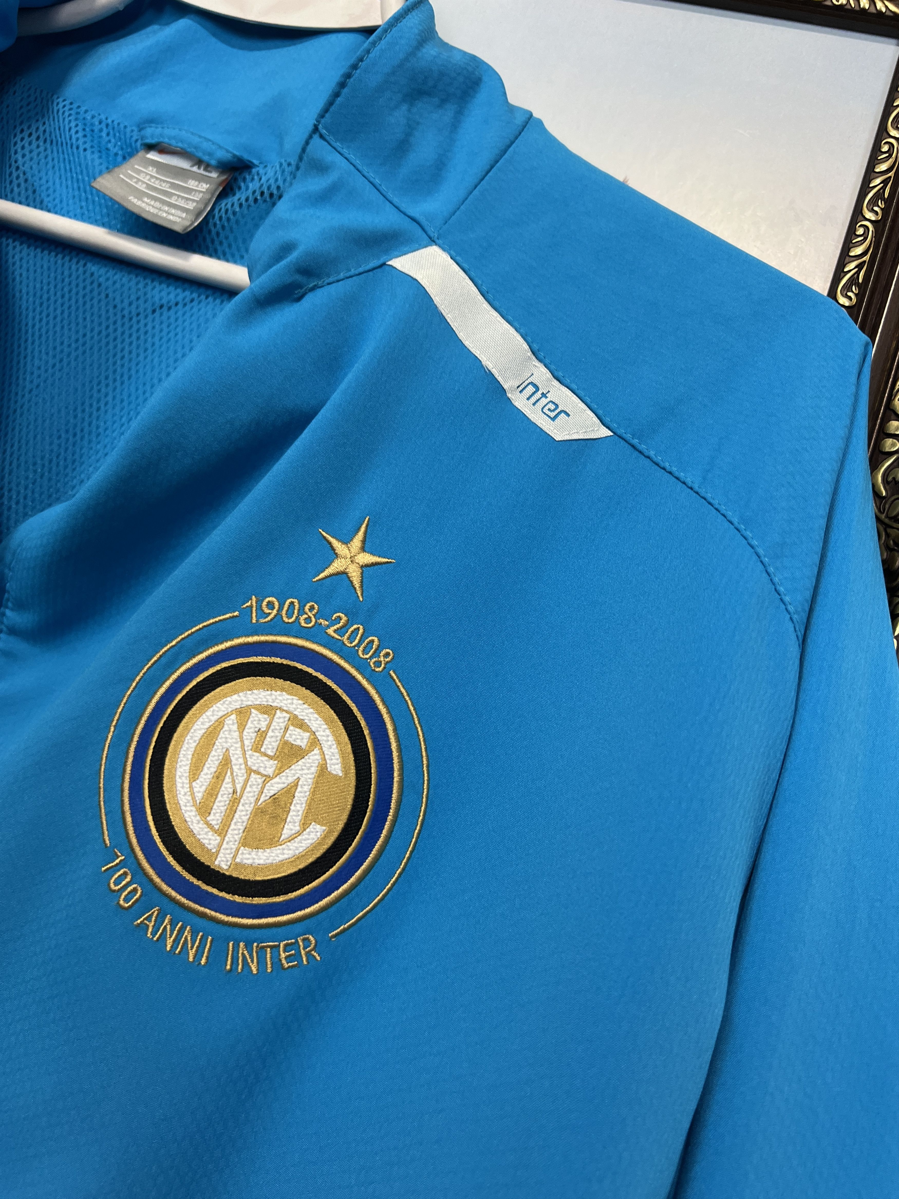 Nike Inter Milan Football Jacket Soccer Train Track Top Zip Size US XL / EU 56 / 4 - 5 Thumbnail