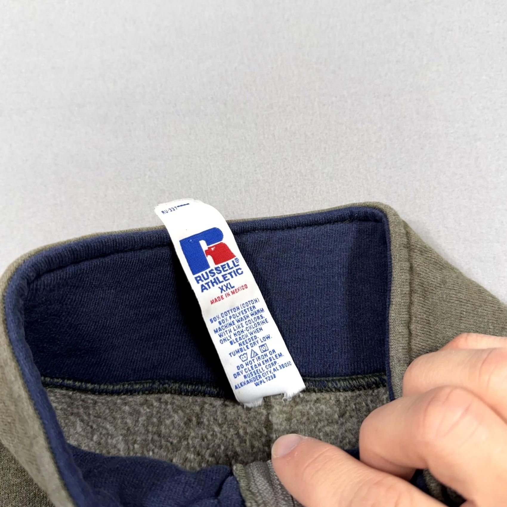 Russell Athletic Russell Athletic Sweatshirt Mens XL Green Fleece Full Zip Mock Neck Blank Size US XL / EU 56 / 4 - 3 Thumbnail