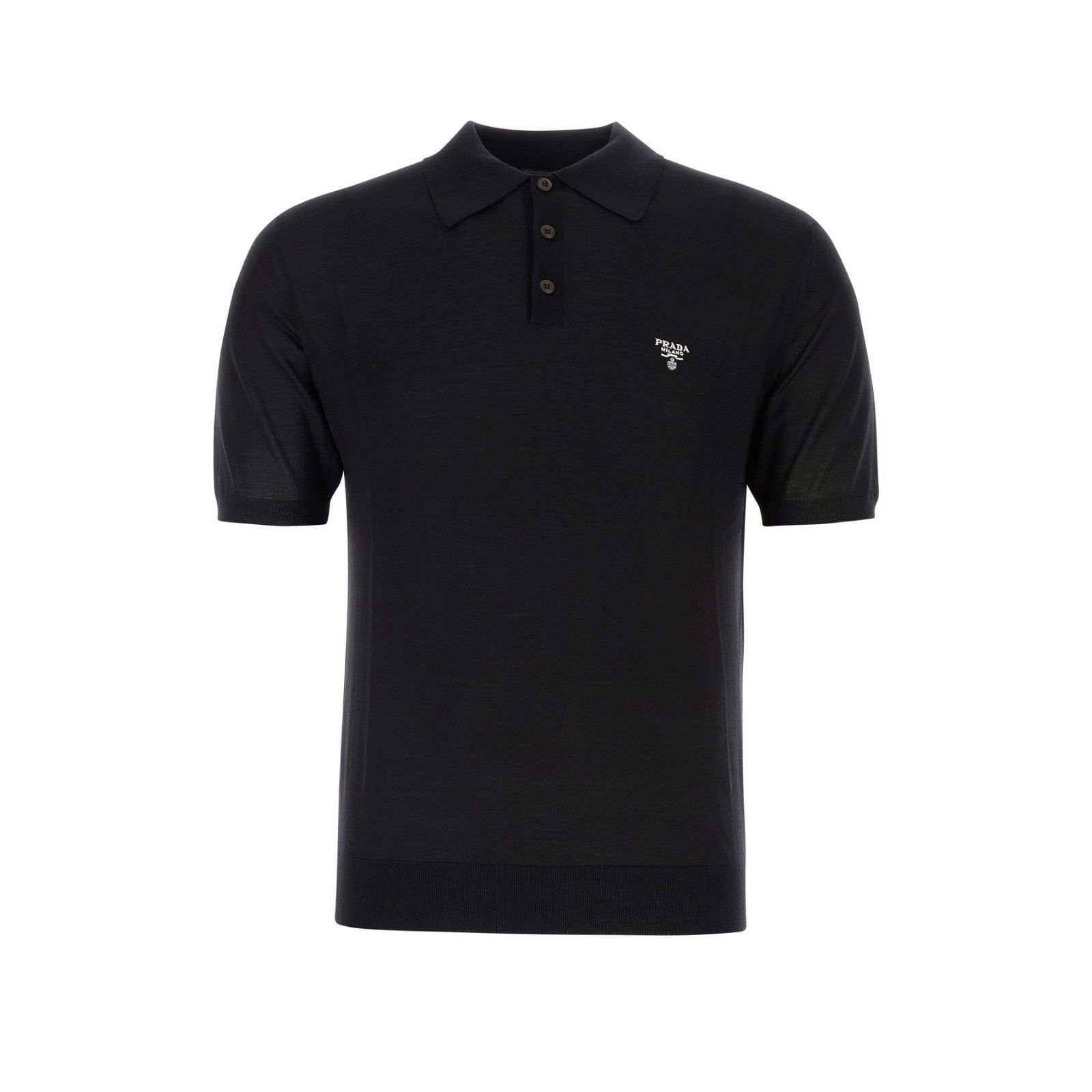 Prada PRADA Black Wool Polo Shirt New & Authentic (Men's size:S;) Size US S / EU 44-46 / 1 - 1 Thumbnail