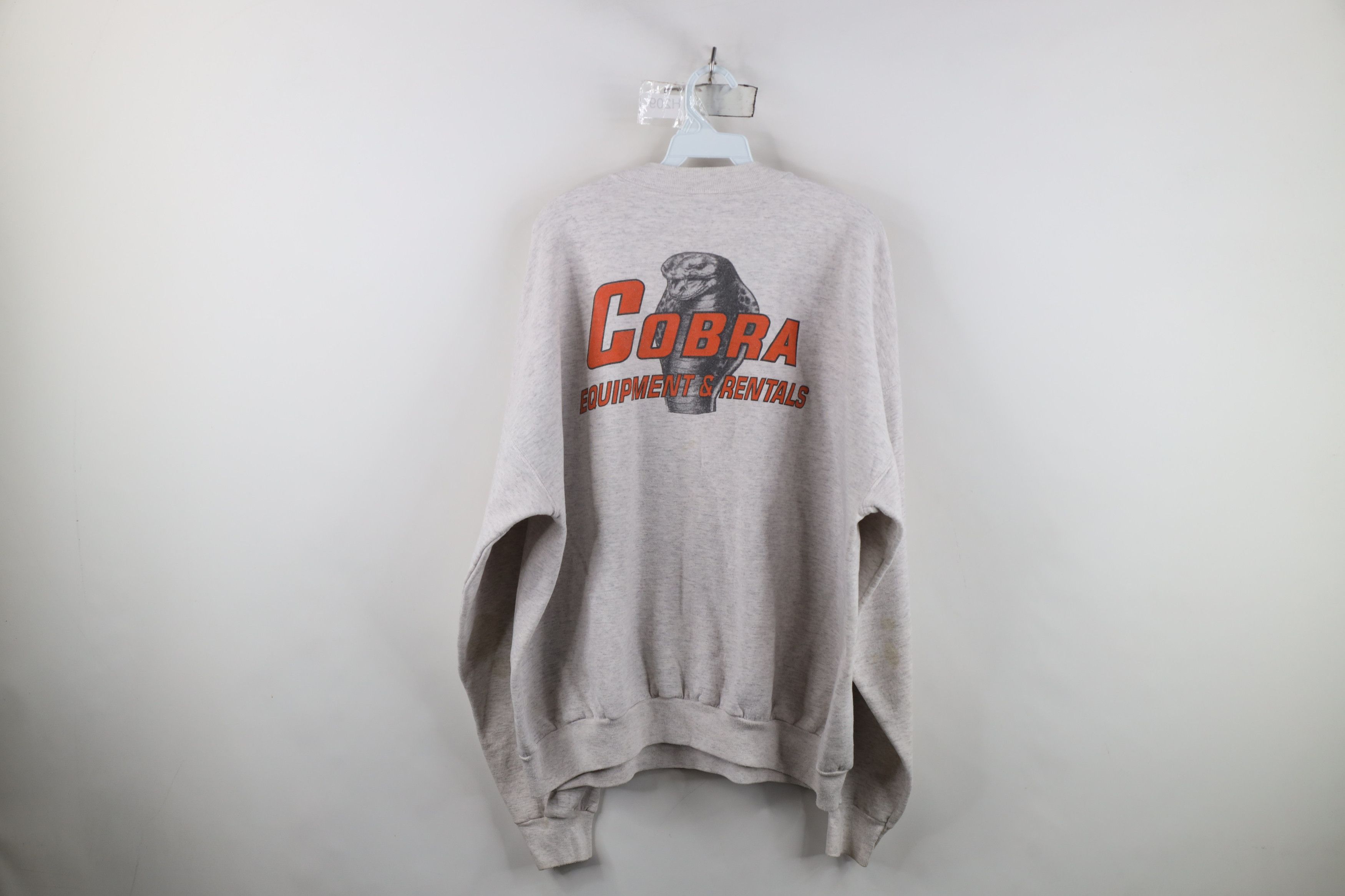 Vintage Vintage 90s Streetwear Cobra Equipment Snake Sweatshirt Gray Size US XXL / EU 58 / 5 - 12 Thumbnail