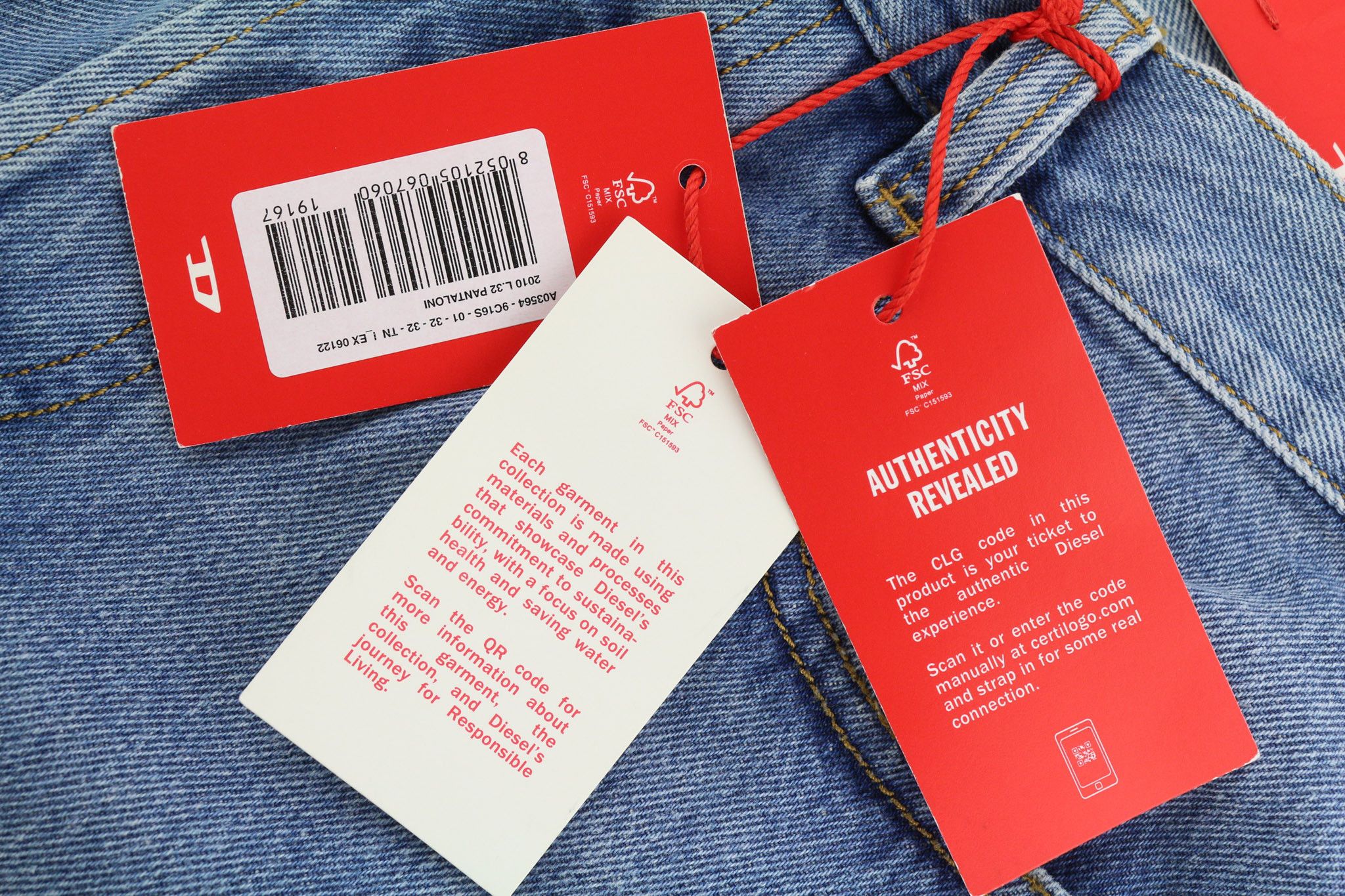 Diesel 2010 9C16S W32/L32 Loose Fit Straight Button Jeans 40151 Size US 32 / EU 48 - 8 Thumbnail