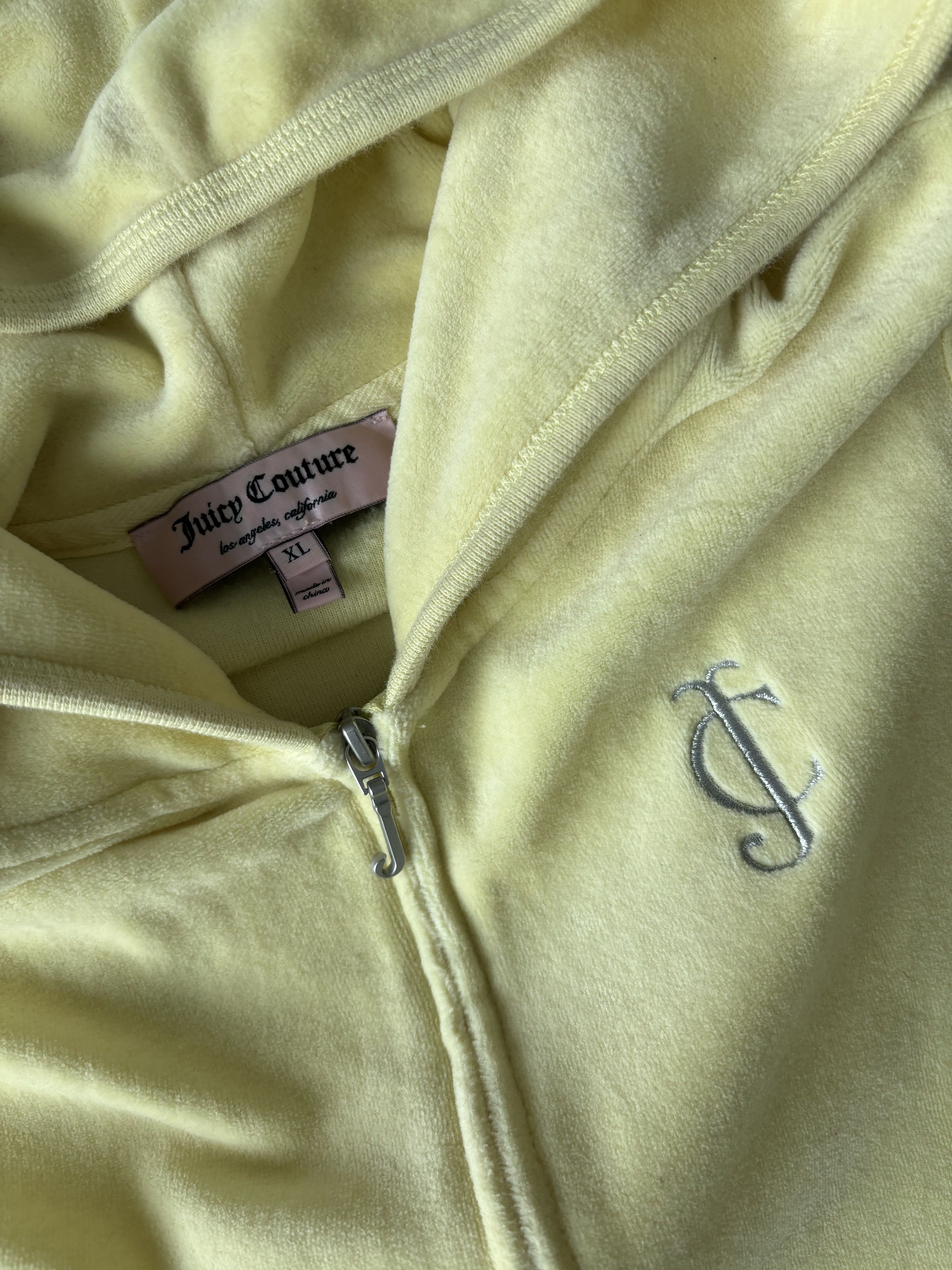 Juicy Couture Yellow Juicy Couture Tracksuit Zip-Up Hoodie Size XL / US 12-14 / IT 48-50 - 3 Thumbnail