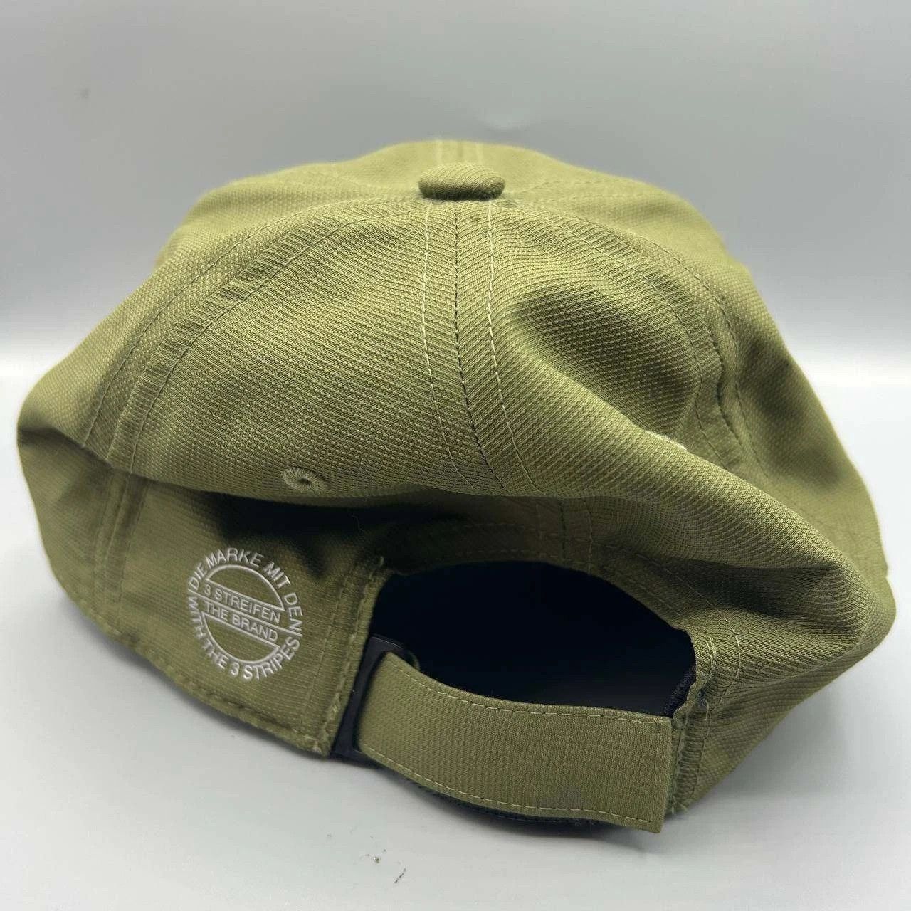 Adidas Adidas Logo Embroidered Hat Men Green Strap Back Cap Size ONE SIZE - 7 Thumbnail