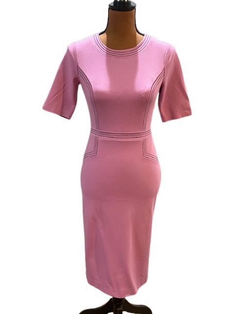Boden Purple Fitted Ponte Short Sleeve Crew Neck Dress Size XS / US 0-2 / IT 36-38 - 2 Thumbnail