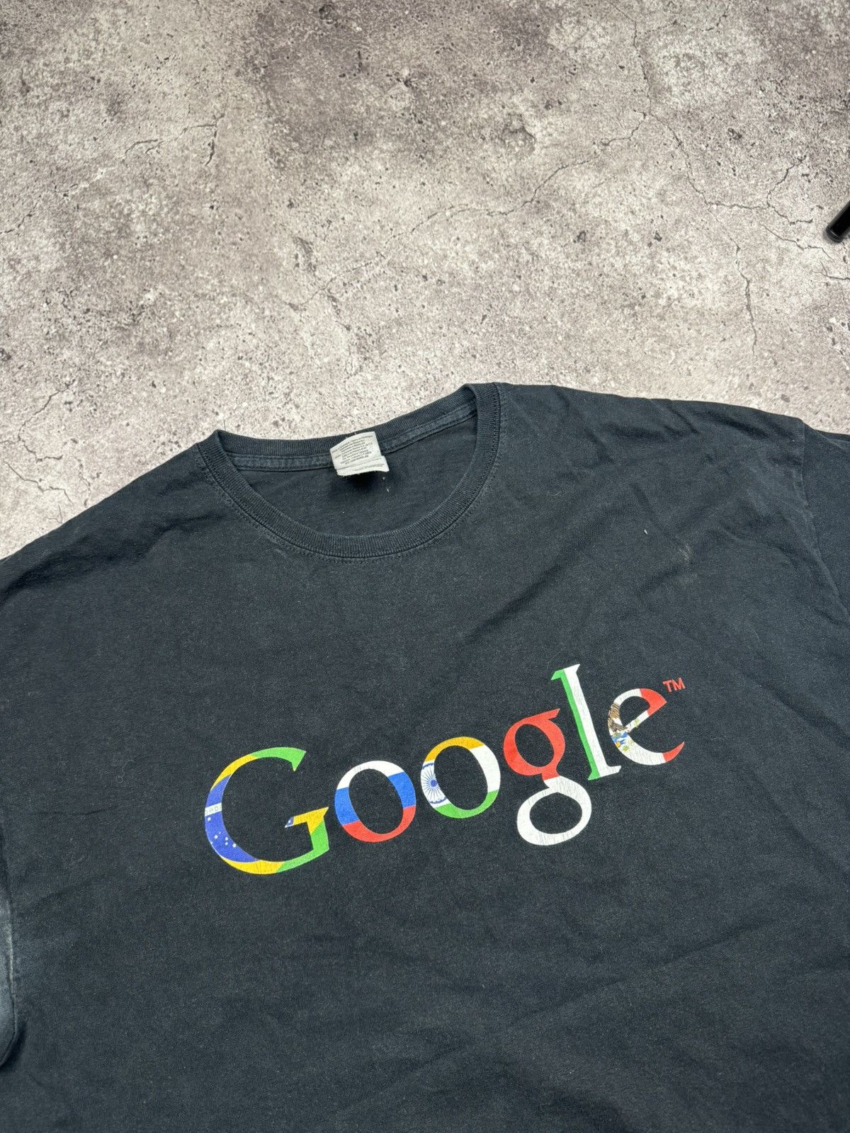 Vintage Vintage 2000s Google Y2K I'm Feeling Lucky Black T-shirt Size US XL / EU 56 / 4 - 2 Thumbnail